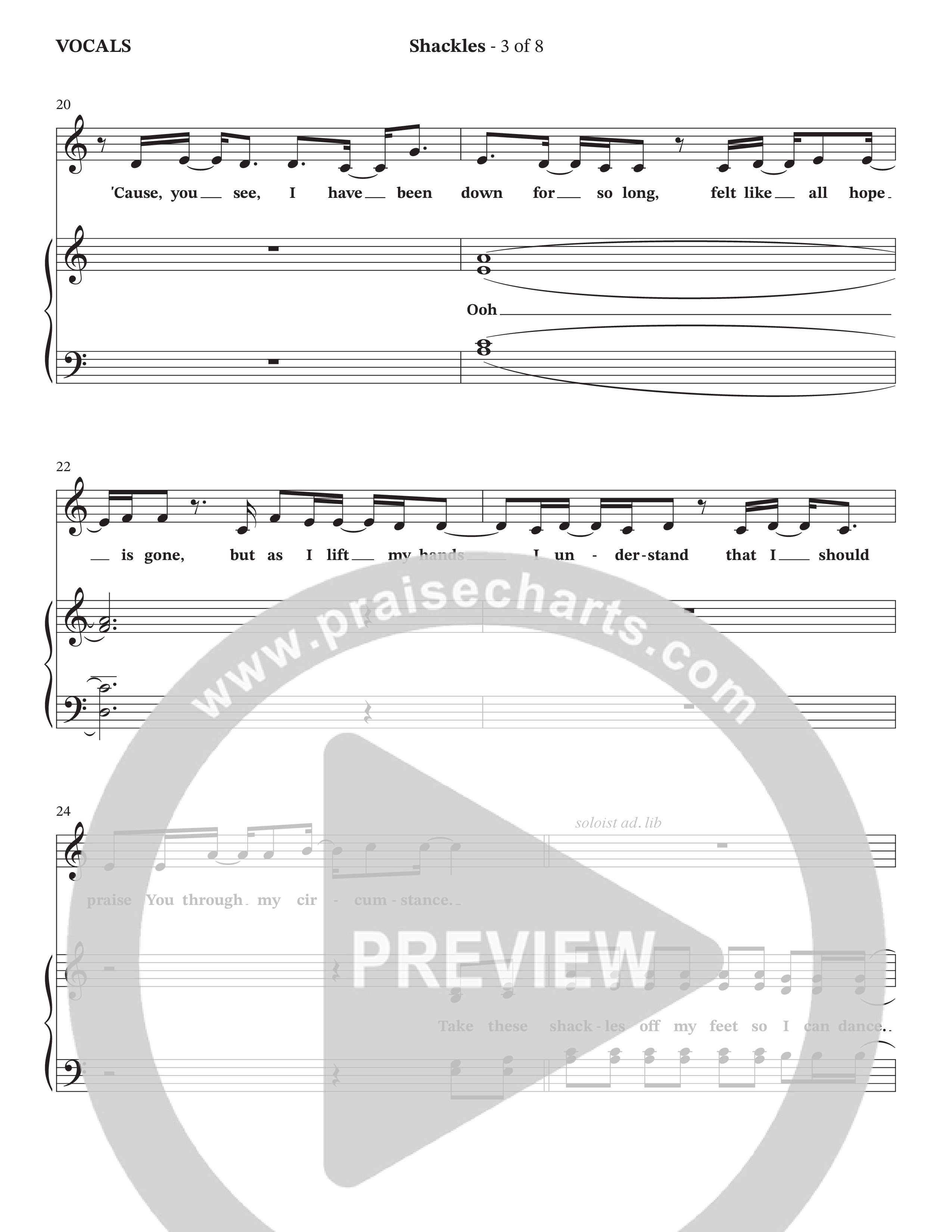 Shackles (Choral Anthem SATB) Choir Sheet (TaRanda Greene / Arr. Bradley Knight)