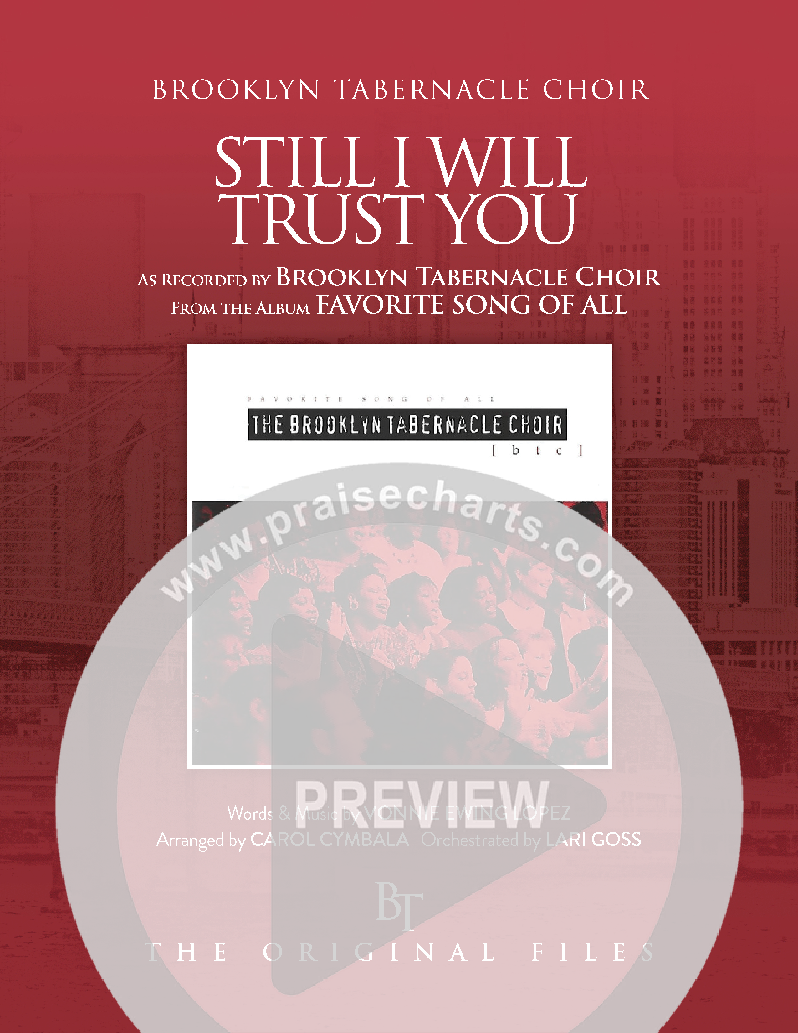 Still I Will Trust You (Choral Anthem SATB) Octavo Cover Sheet (The Brooklyn Tabernacle Choir / Arr. Carol Cymbala)