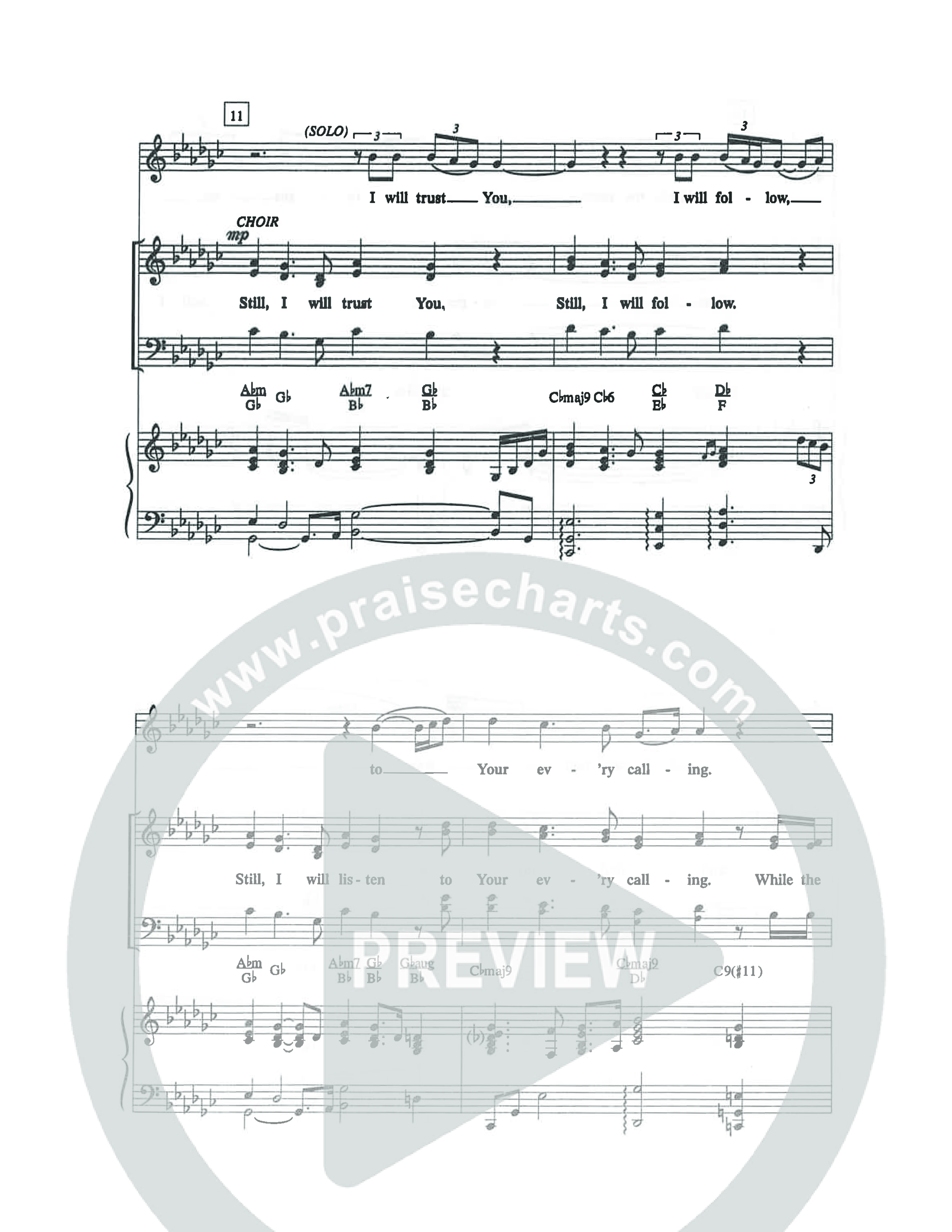Still I Will Trust You (Choral Anthem SATB) Octavo (SATB & Pno) (The Brooklyn Tabernacle Choir / Arr. Carol Cymbala)