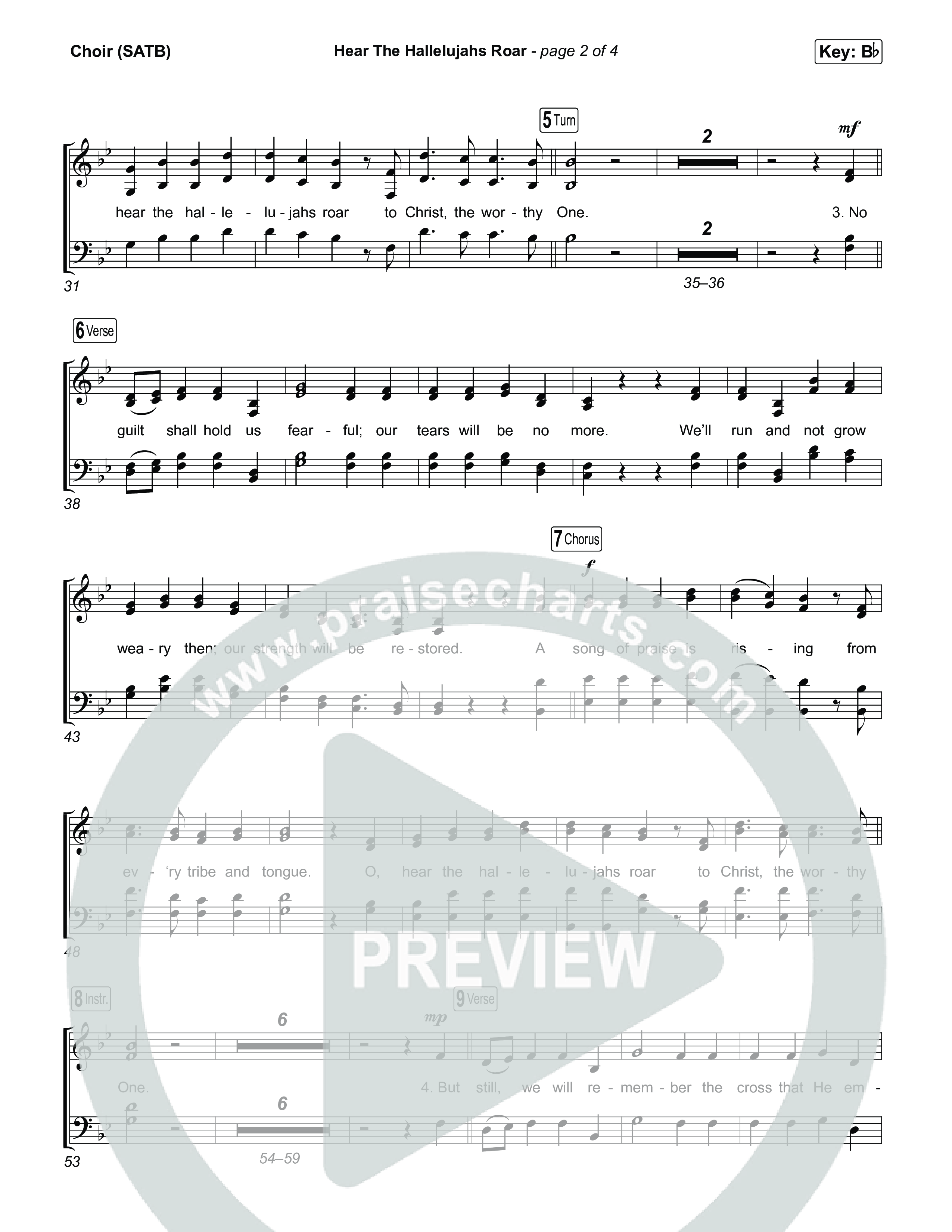 Hear The Hallelujahs Roar Choir Sheet (SATB) (CityAlight)