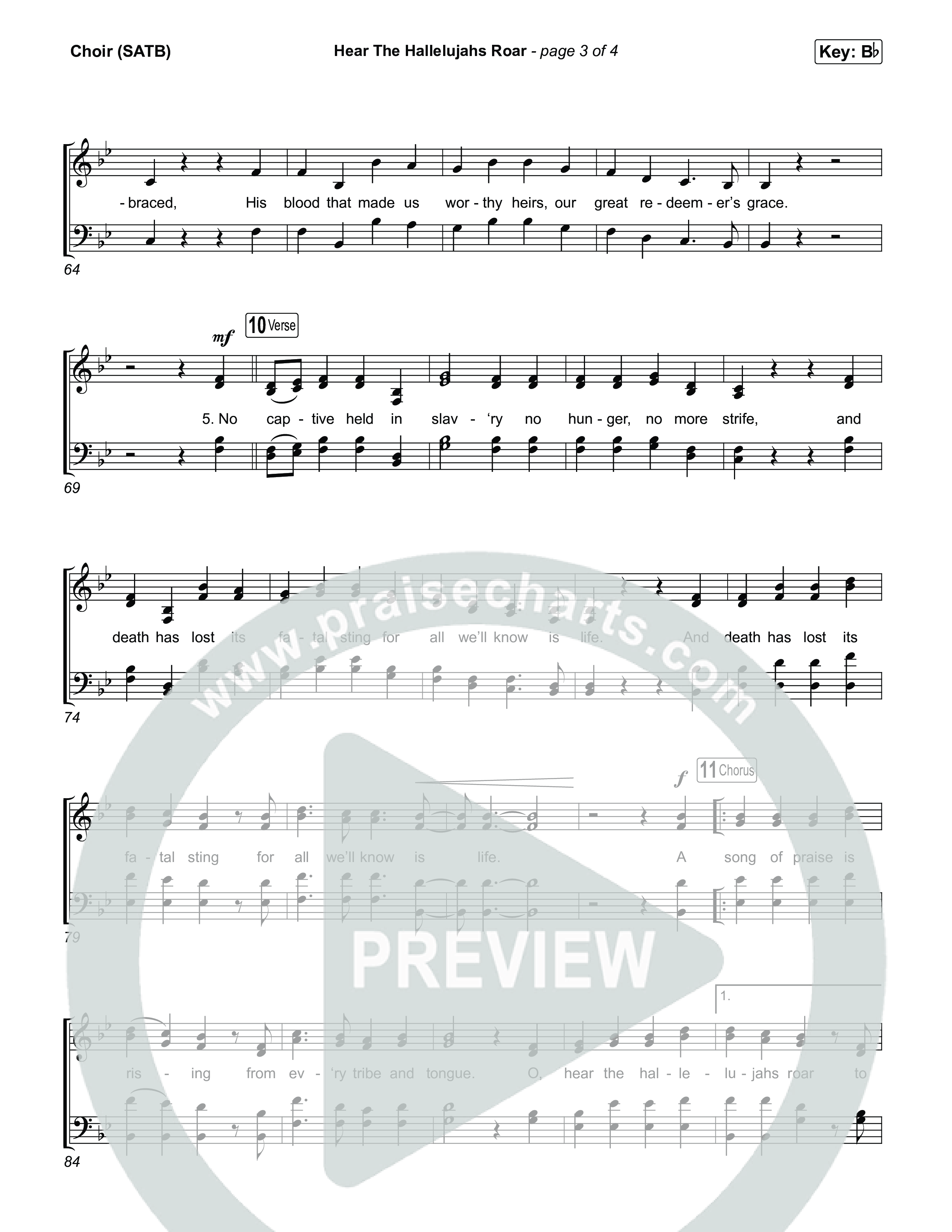 Hear The Hallelujahs Roar Choir Sheet (SATB) (CityAlight)