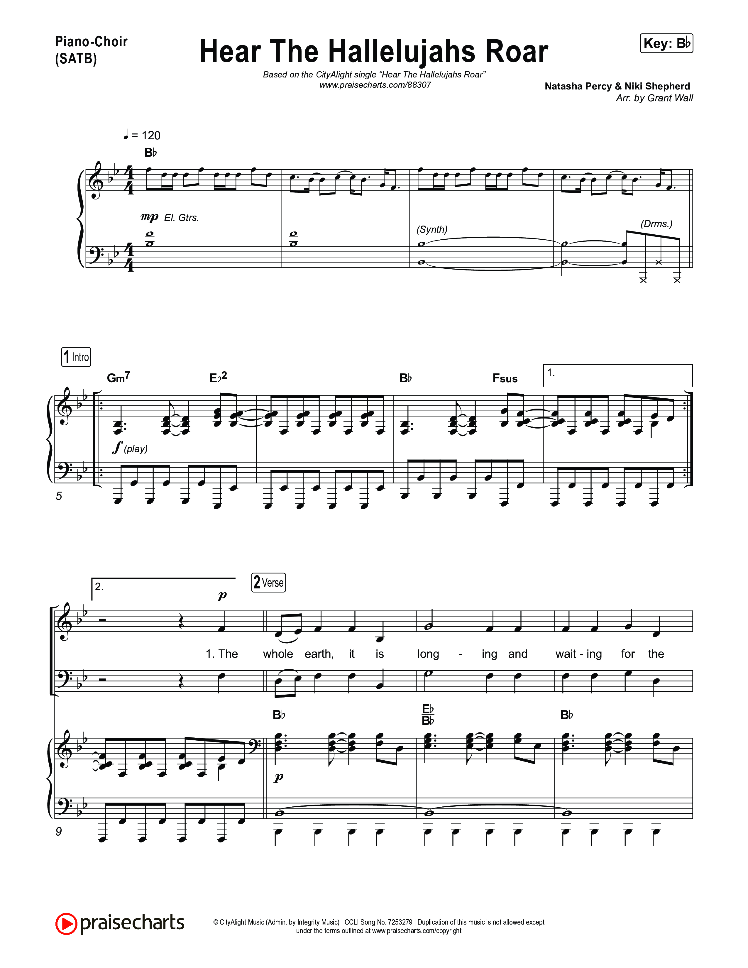 Hear The Hallelujahs Roar Piano/Vocal Pack (CityAlight)