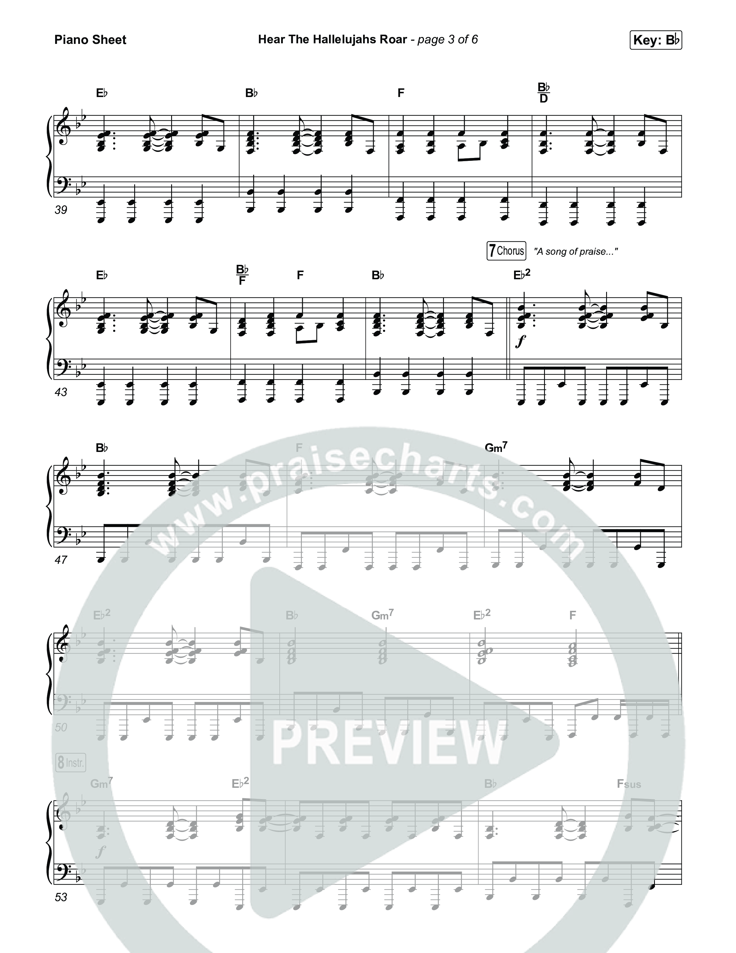 Hear The Hallelujahs Roar Piano Sheet (CityAlight)
