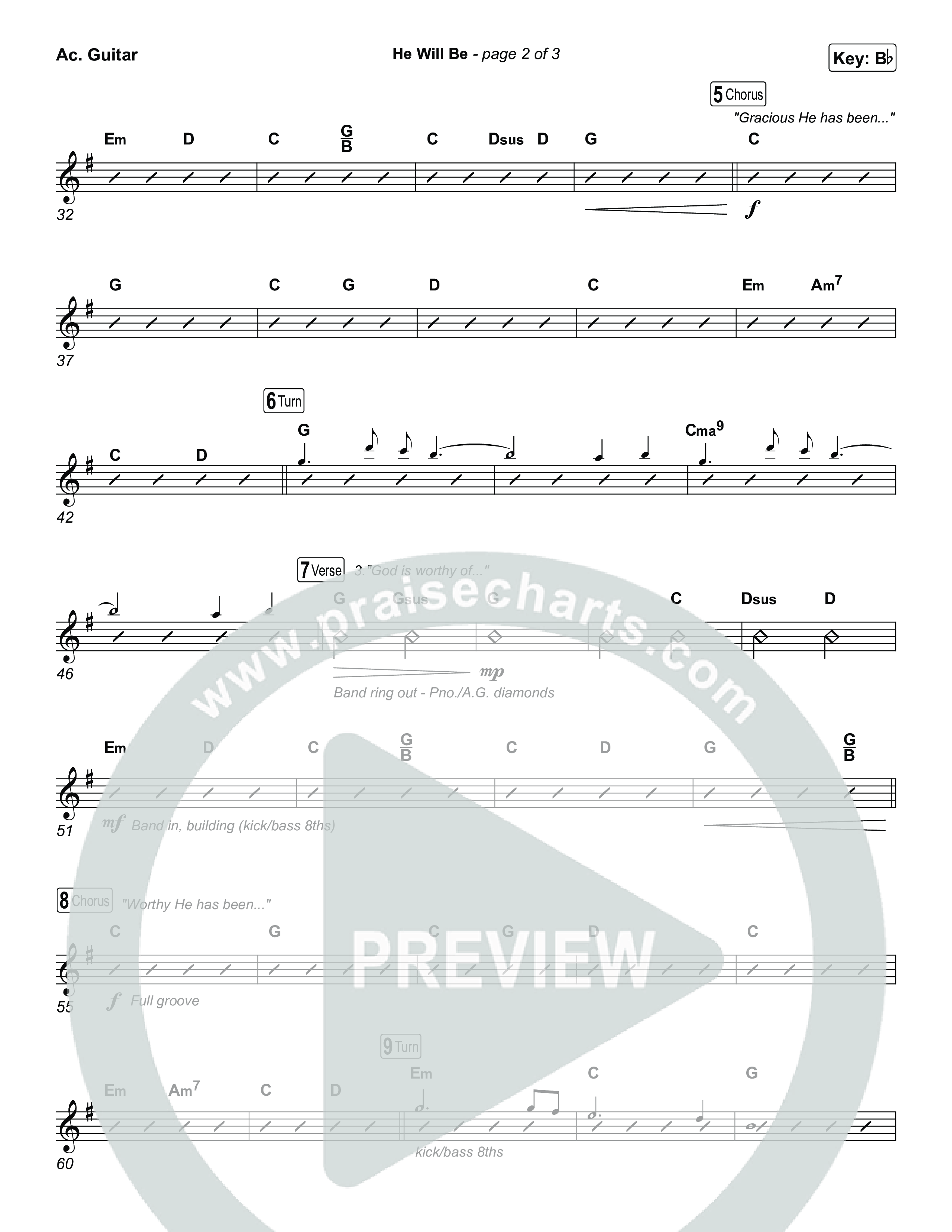 He Will Be Acoustic Guitar (CityAlight)