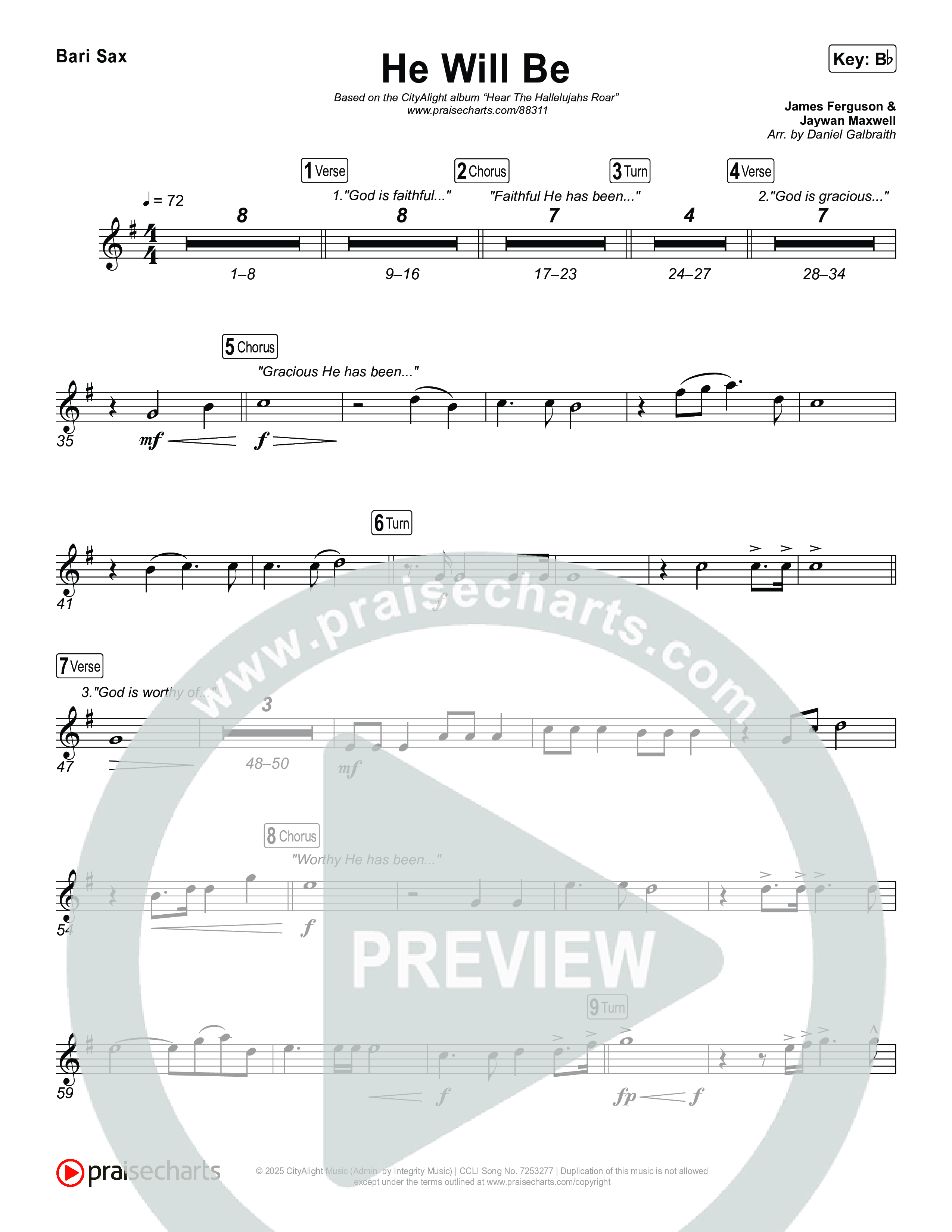 He Will Be Bari Sax (CityAlight)