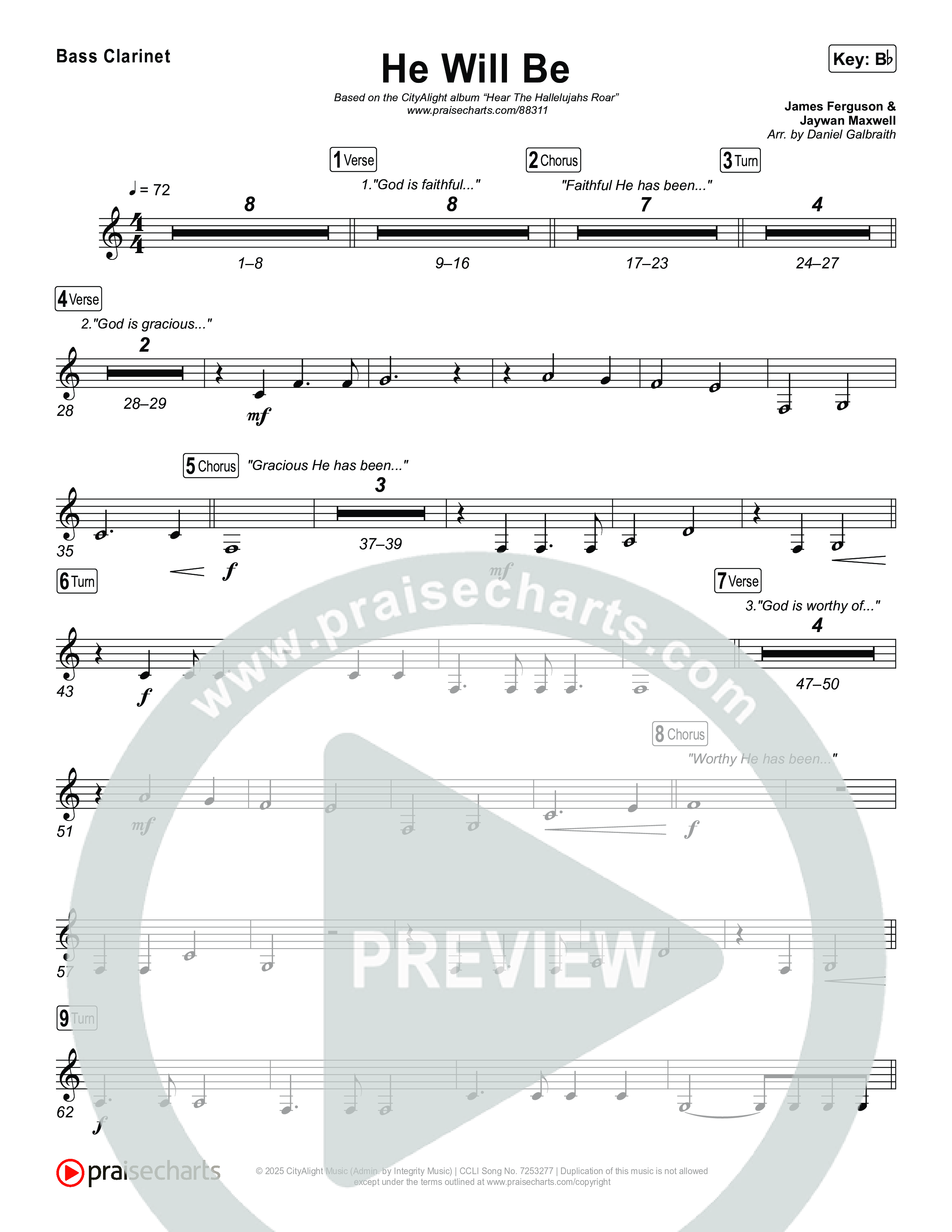 He Will Be Bass Clarinet (CityAlight)