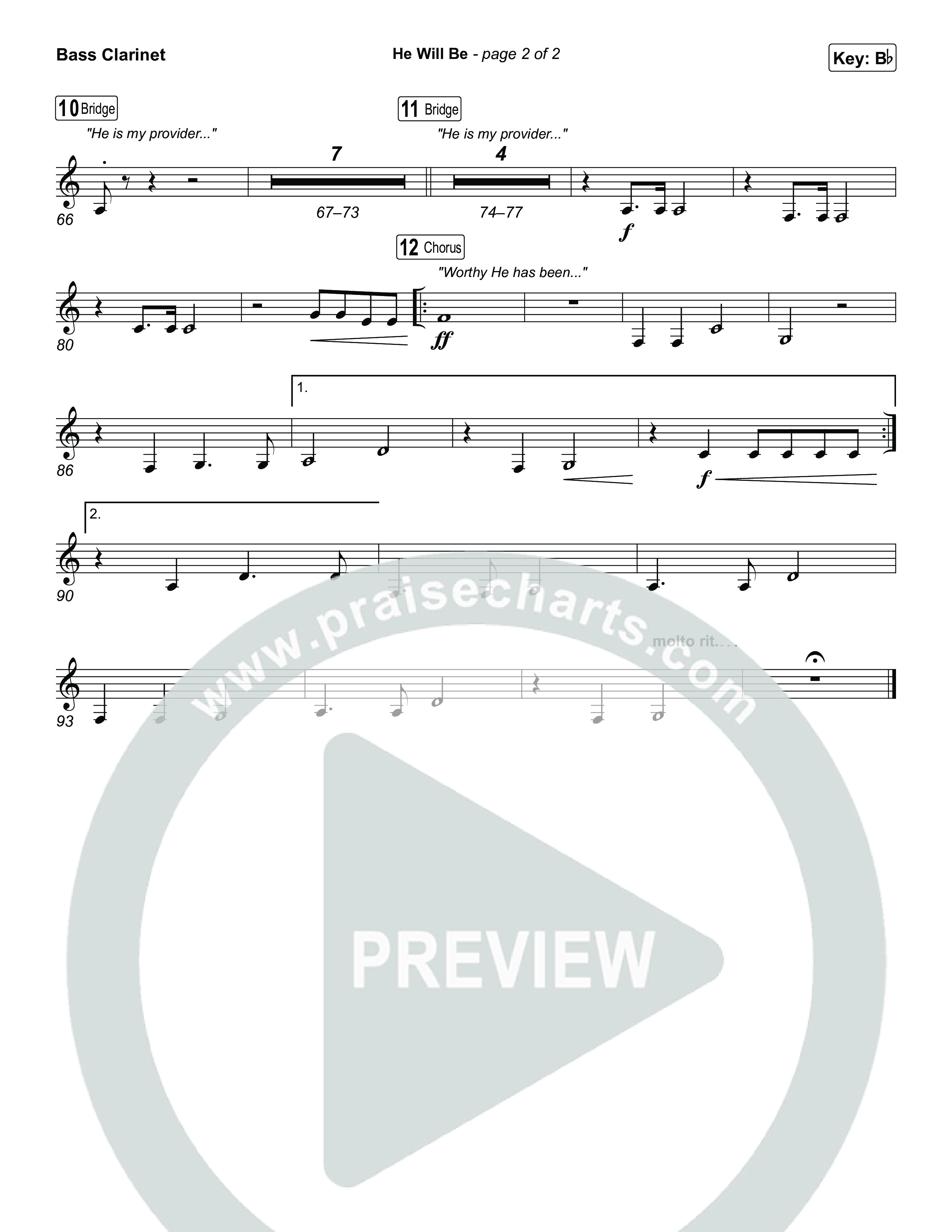 He Will Be Bass Clarinet (CityAlight)