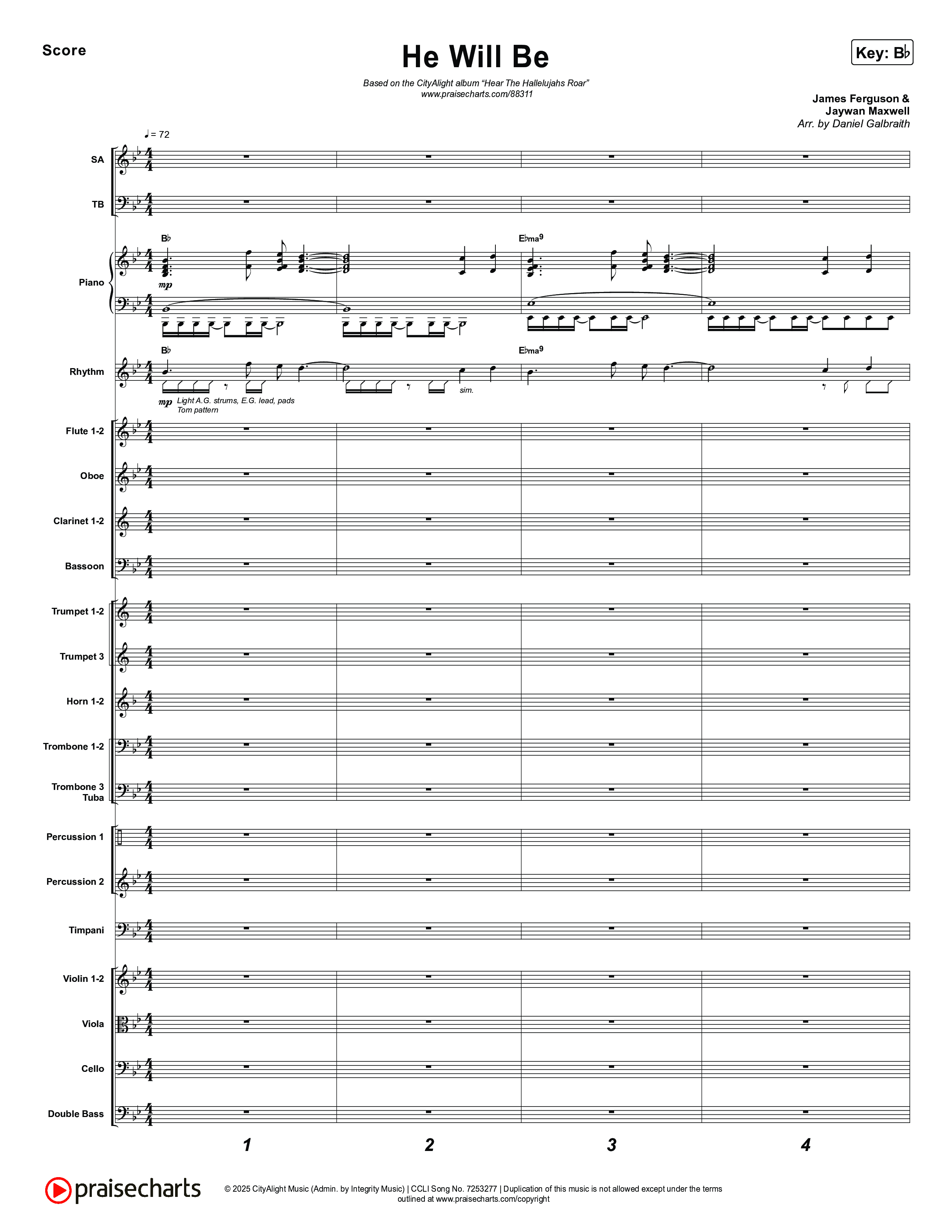 He Will Be Conductor's Score (CityAlight)