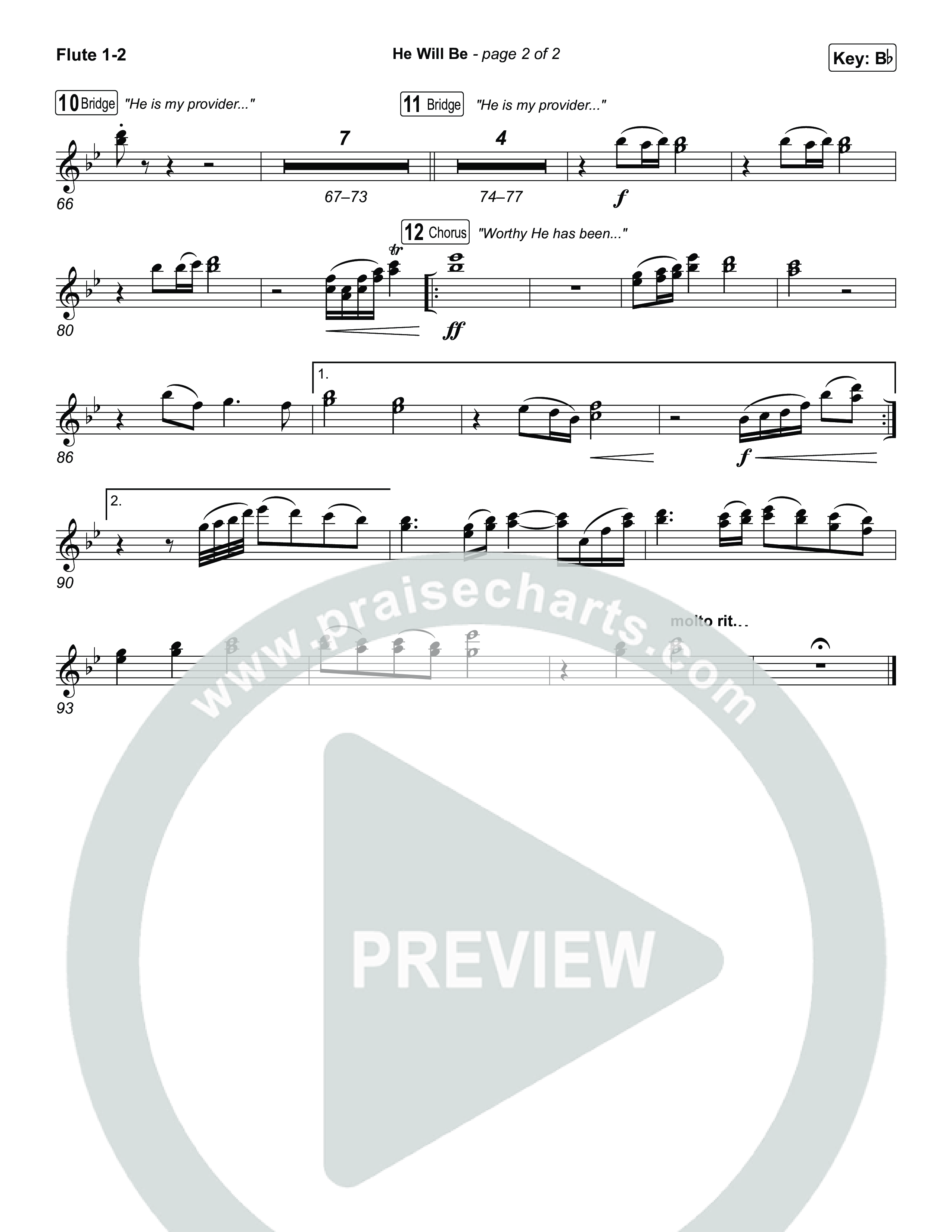 He Will Be Flute 1,2 (CityAlight)