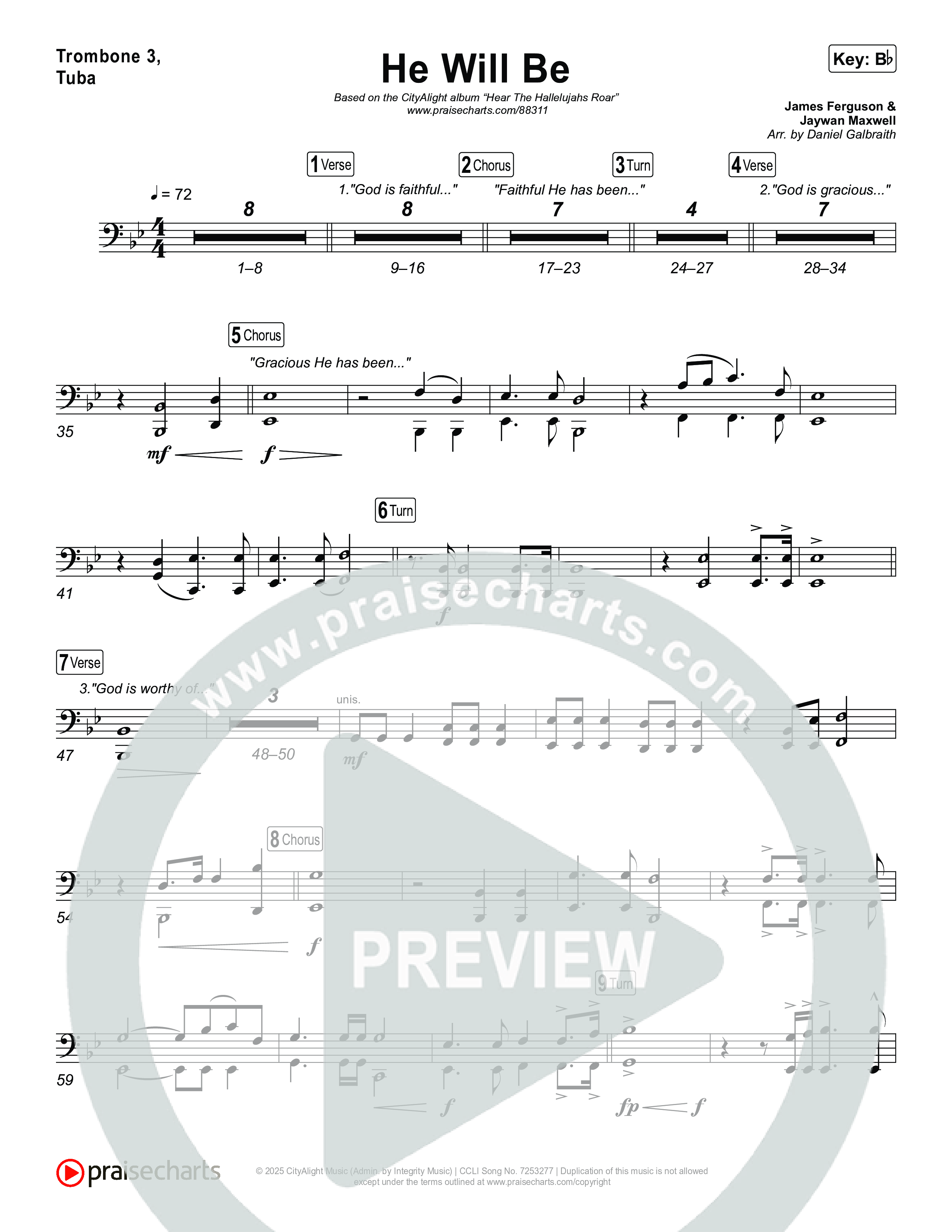 He Will Be Trombone 1,2 (CityAlight)