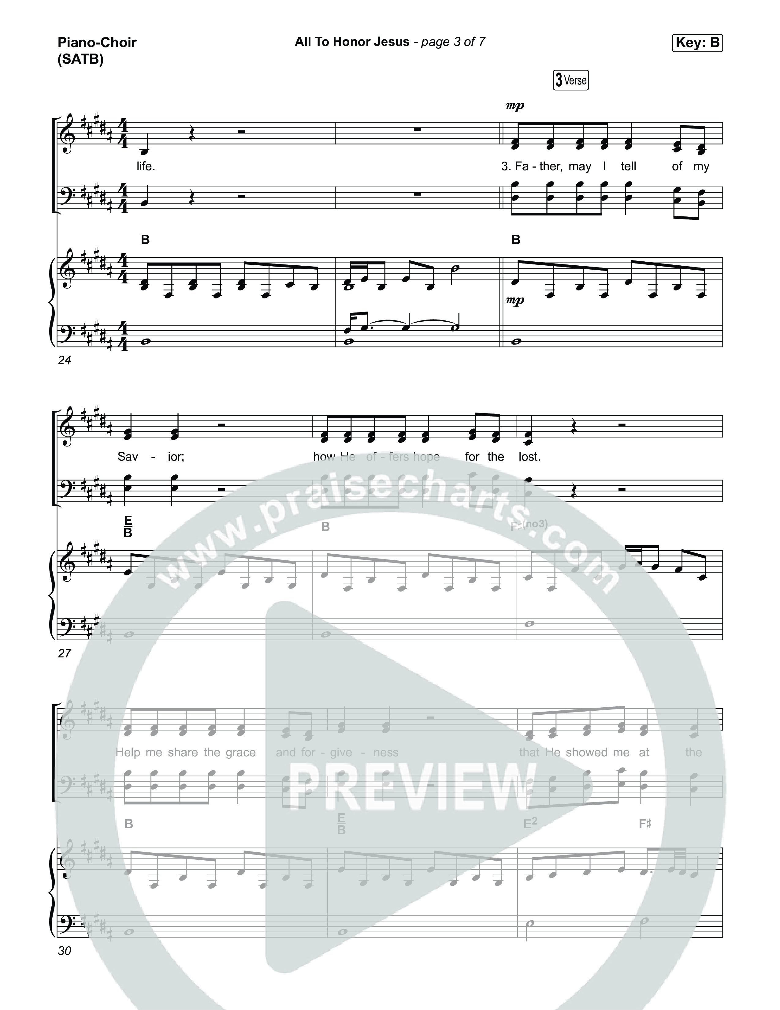 All To Honour Jesus Piano/Vocal Pack (CityAlight)