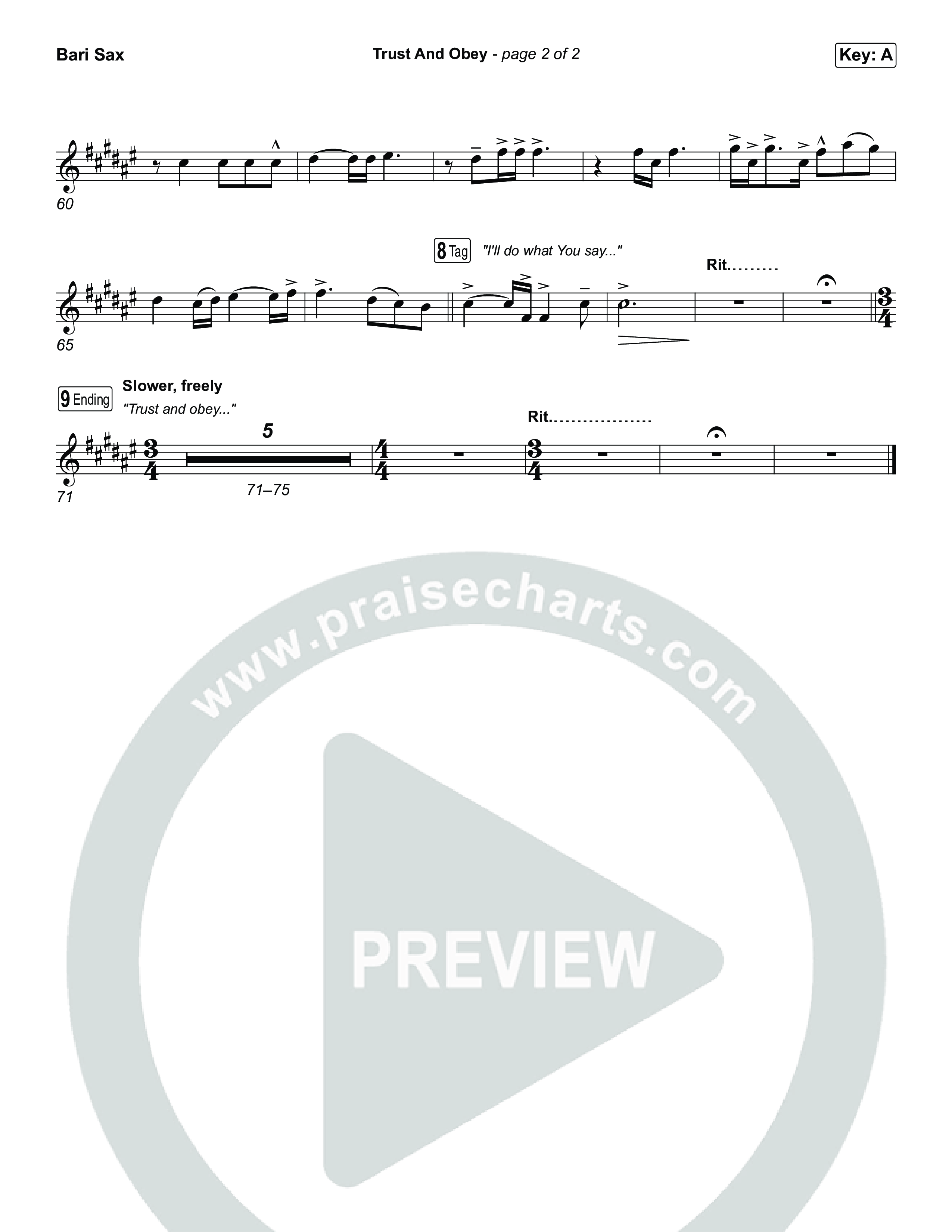 Trust And Obey Bari Sax (CXMMXNS / CAIN)