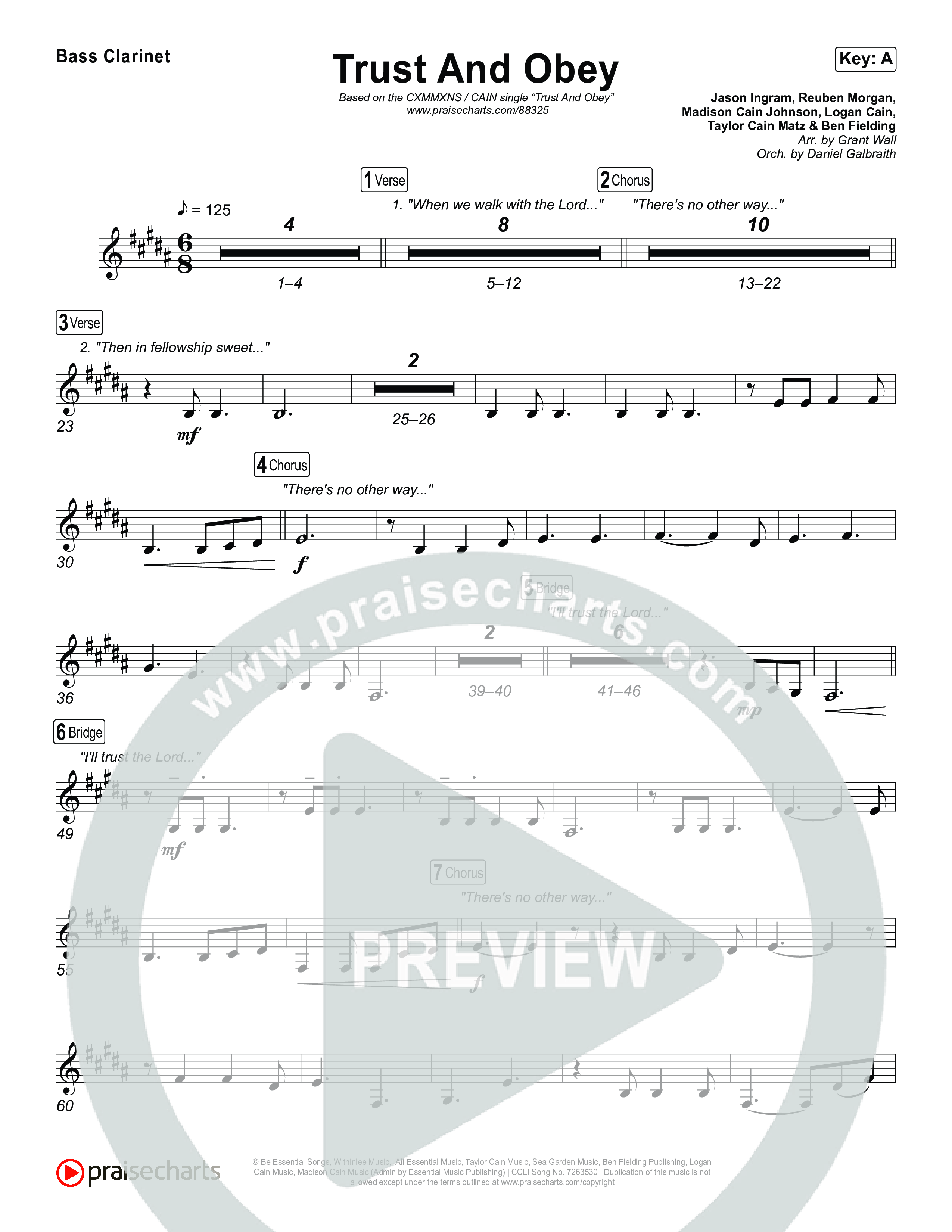 Trust And Obey Clarinet 1,2 (CXMMXNS / CAIN)