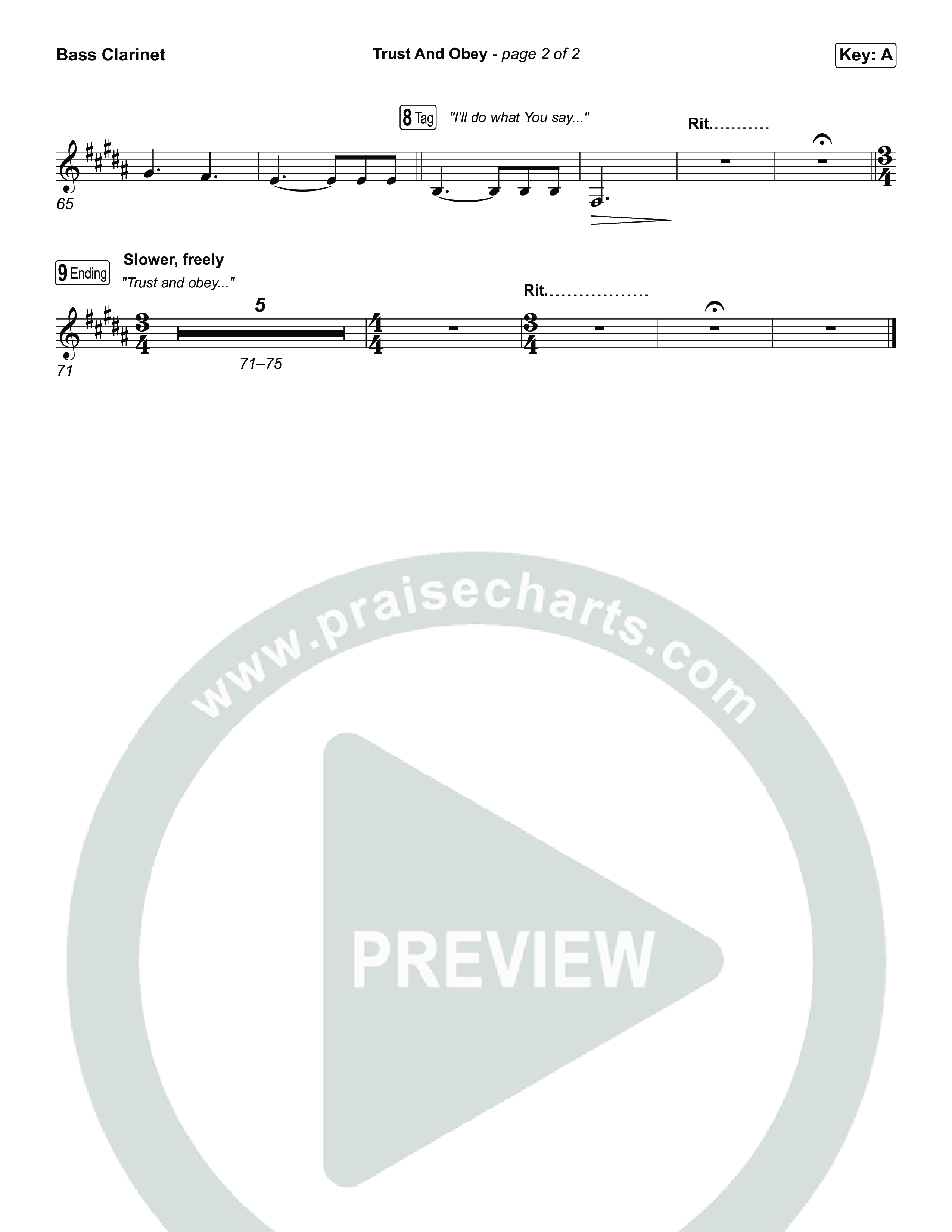 Trust And Obey Bass Clarinet (CXMMXNS / CAIN)