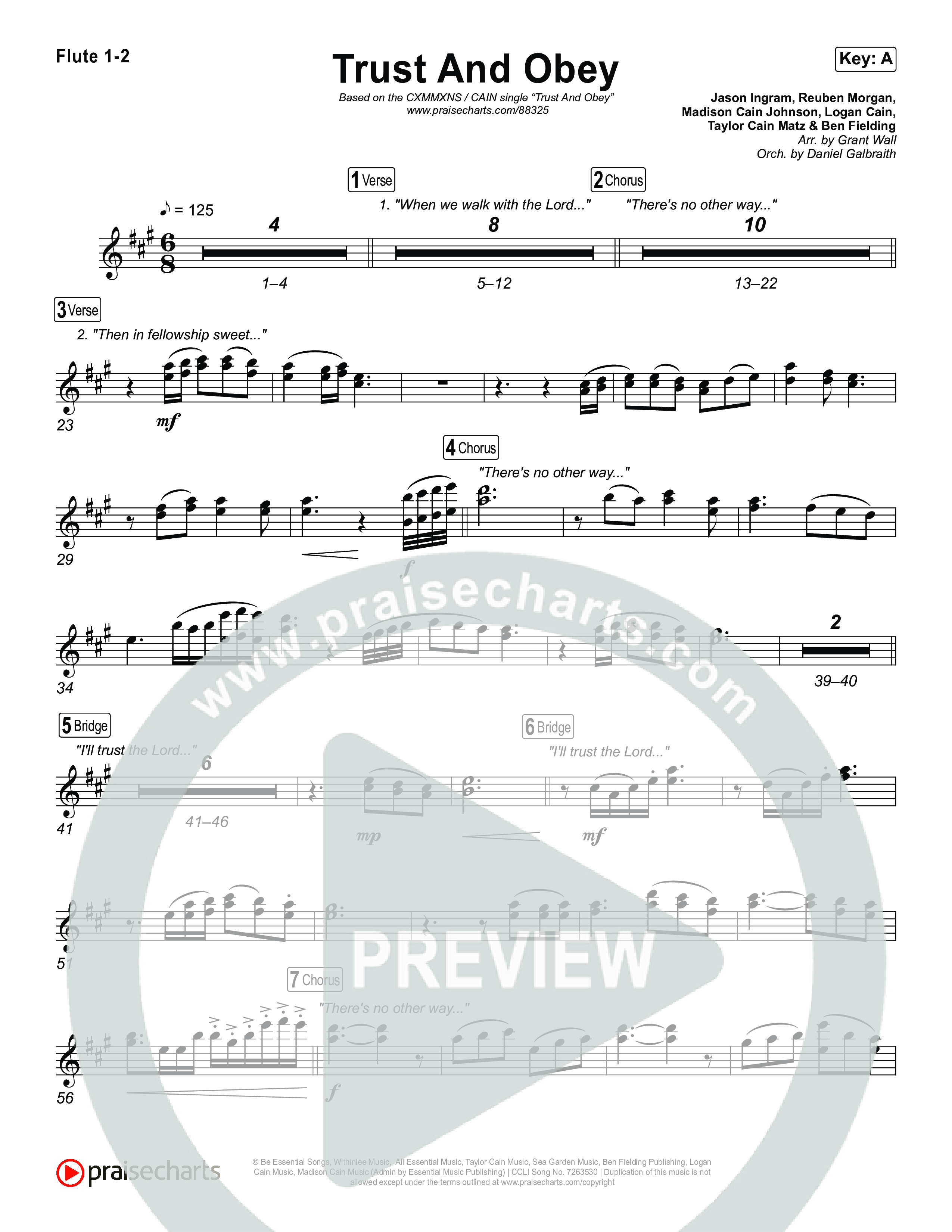 Trust And Obey Flute 1,2 (CXMMXNS / CAIN)