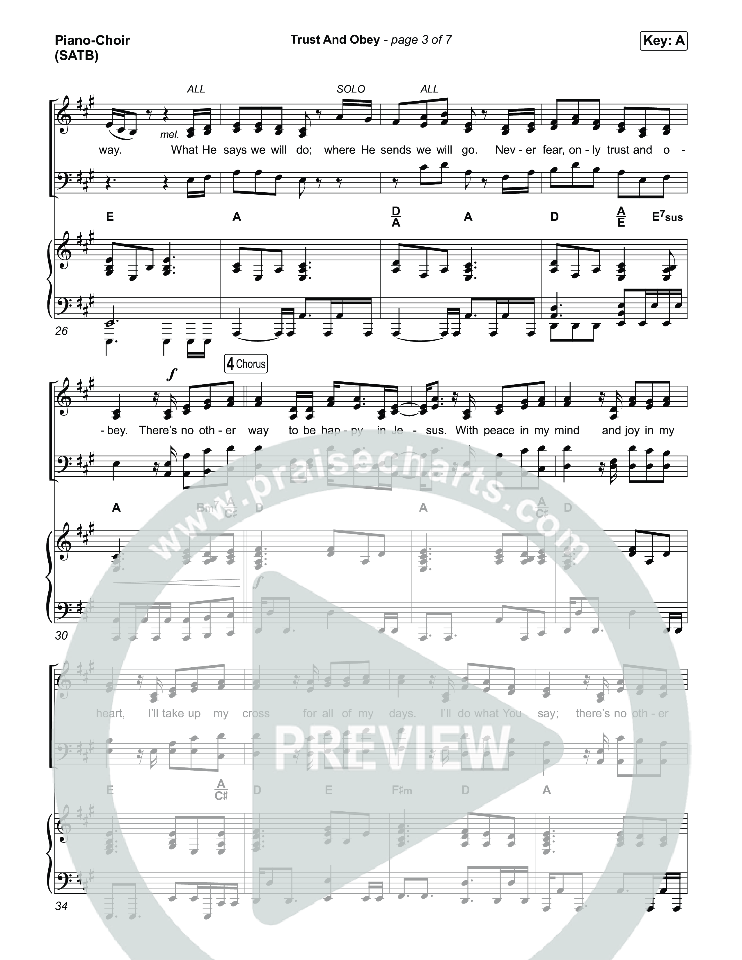 Trust And Obey Piano/Vocal Pack (CXMMXNS / CAIN)