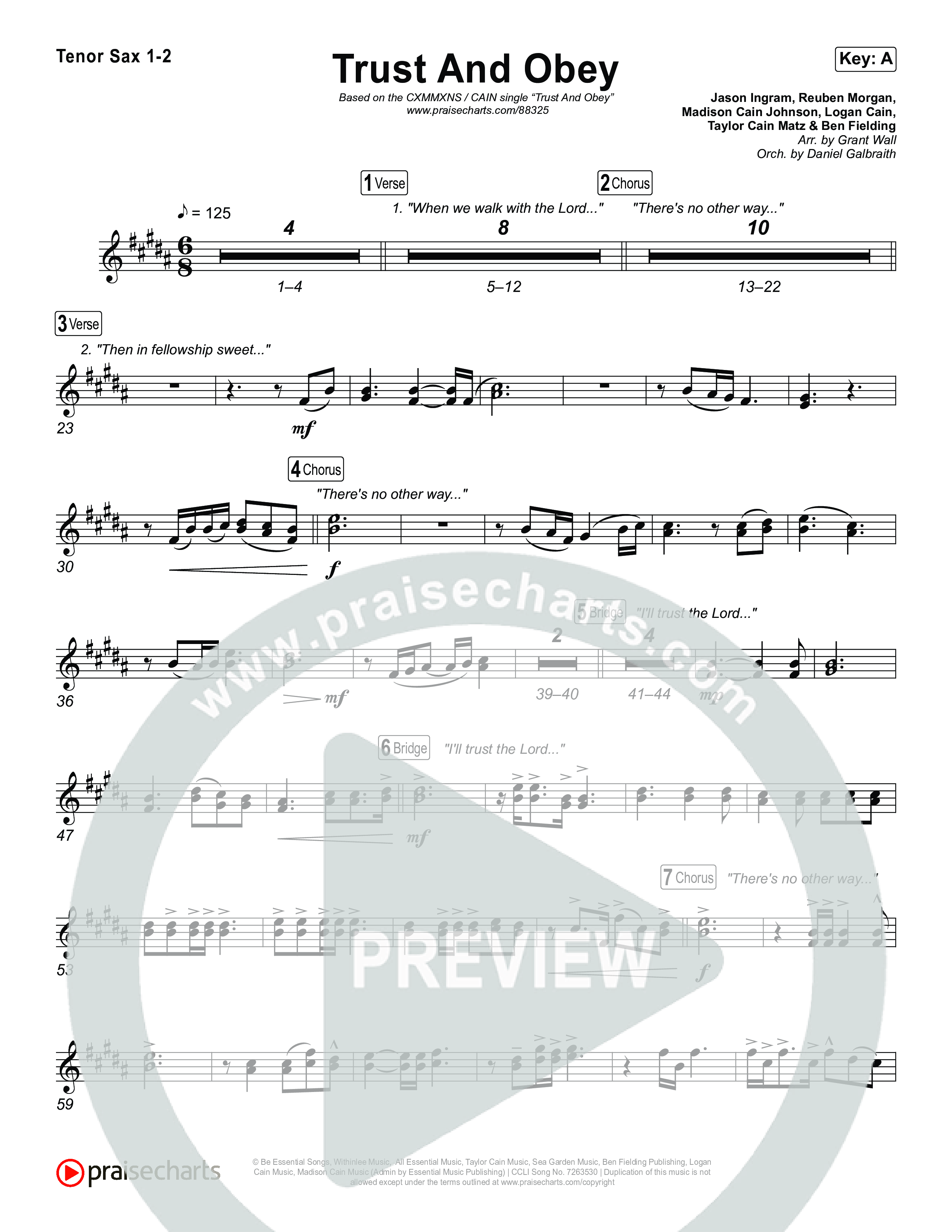 Trust And Obey Sax Pack (CXMMXNS / CAIN)