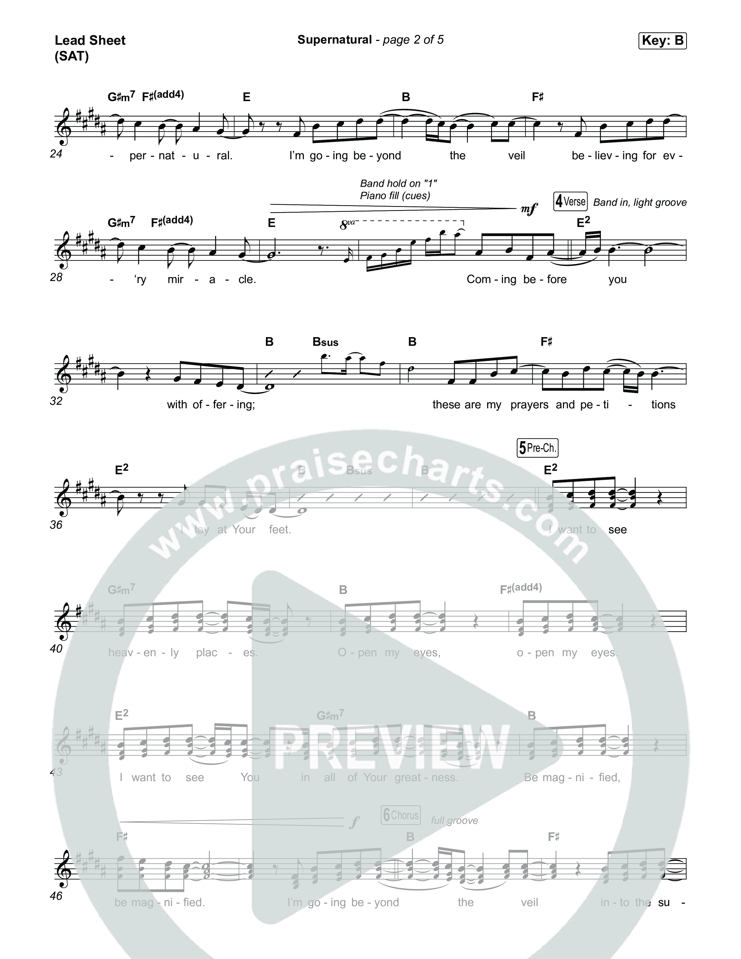 Supernatural Lead Sheet (SAT) (Tyler Sullivan)