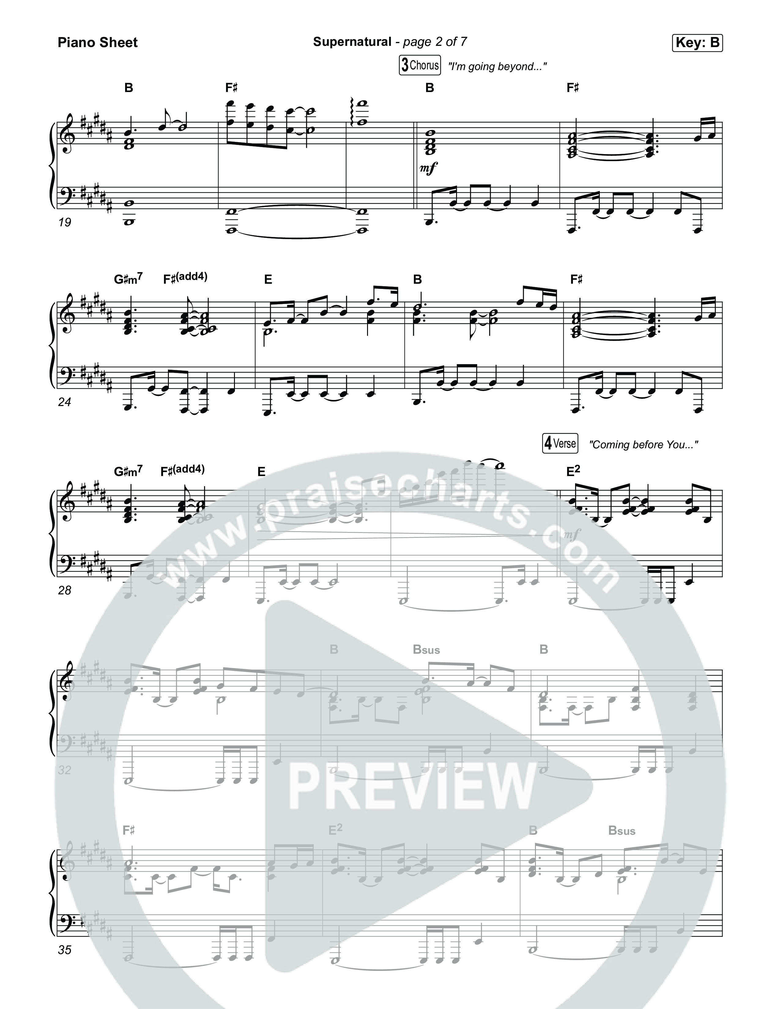 Supernatural Piano Sheet (Tyler Sullivan)