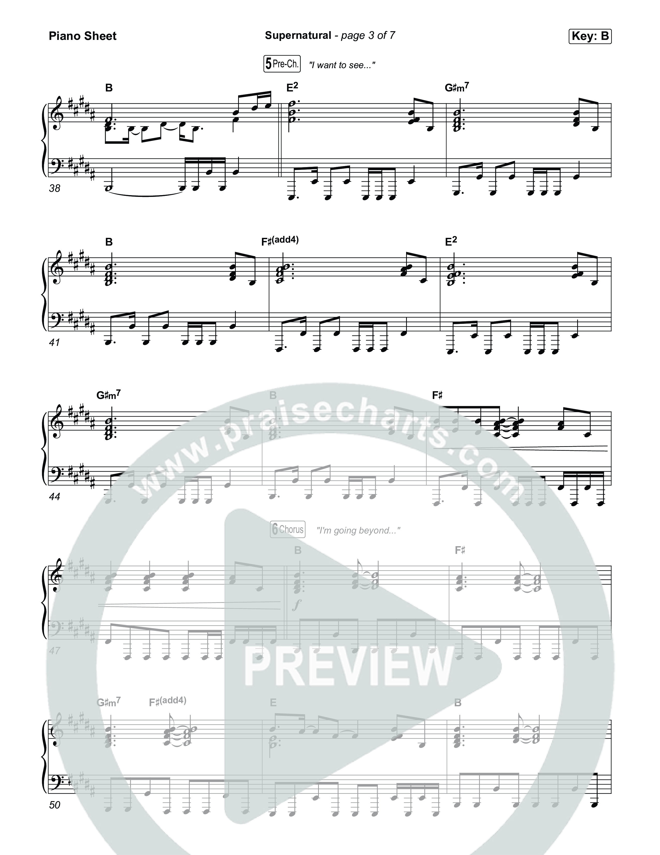 Supernatural Piano Sheet (Tyler Sullivan)