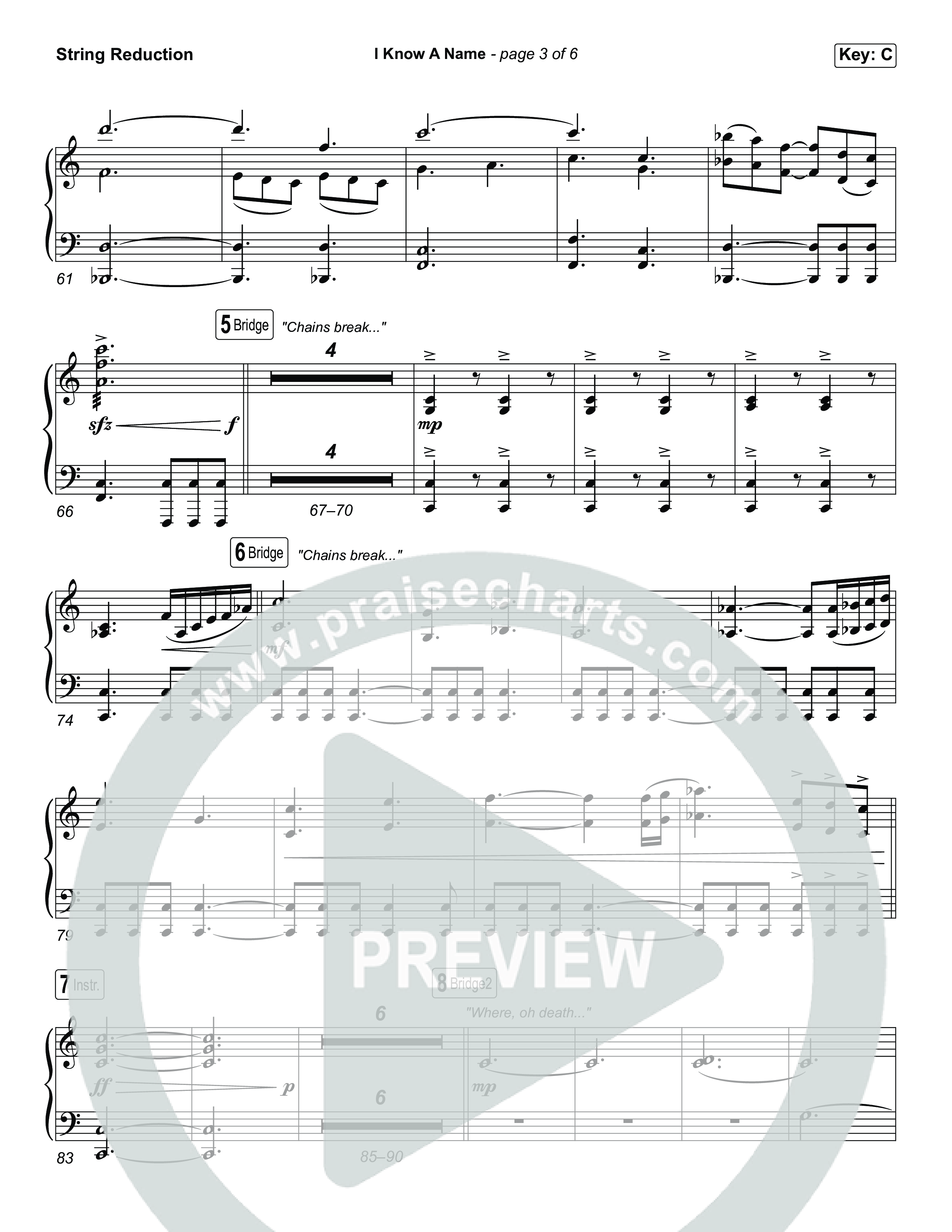 I Know A Name (Choral Anthem SATB) String Reduction (Brandon Lake / CeCe Winans / Arr. Luke Gambill)
