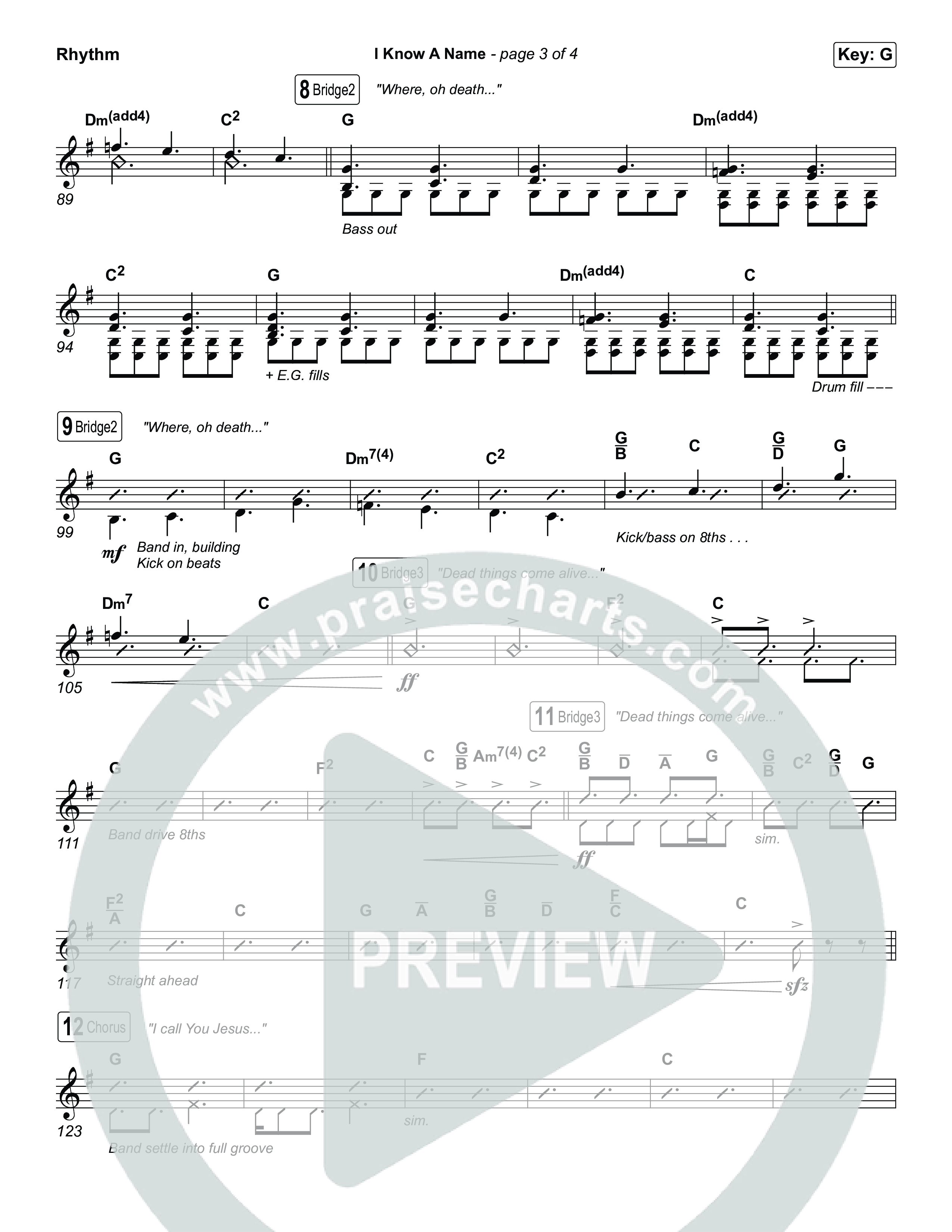 I Know A Name (Sing It Now) Rhythm Pack (Brandon Lake / CeCe Winans)