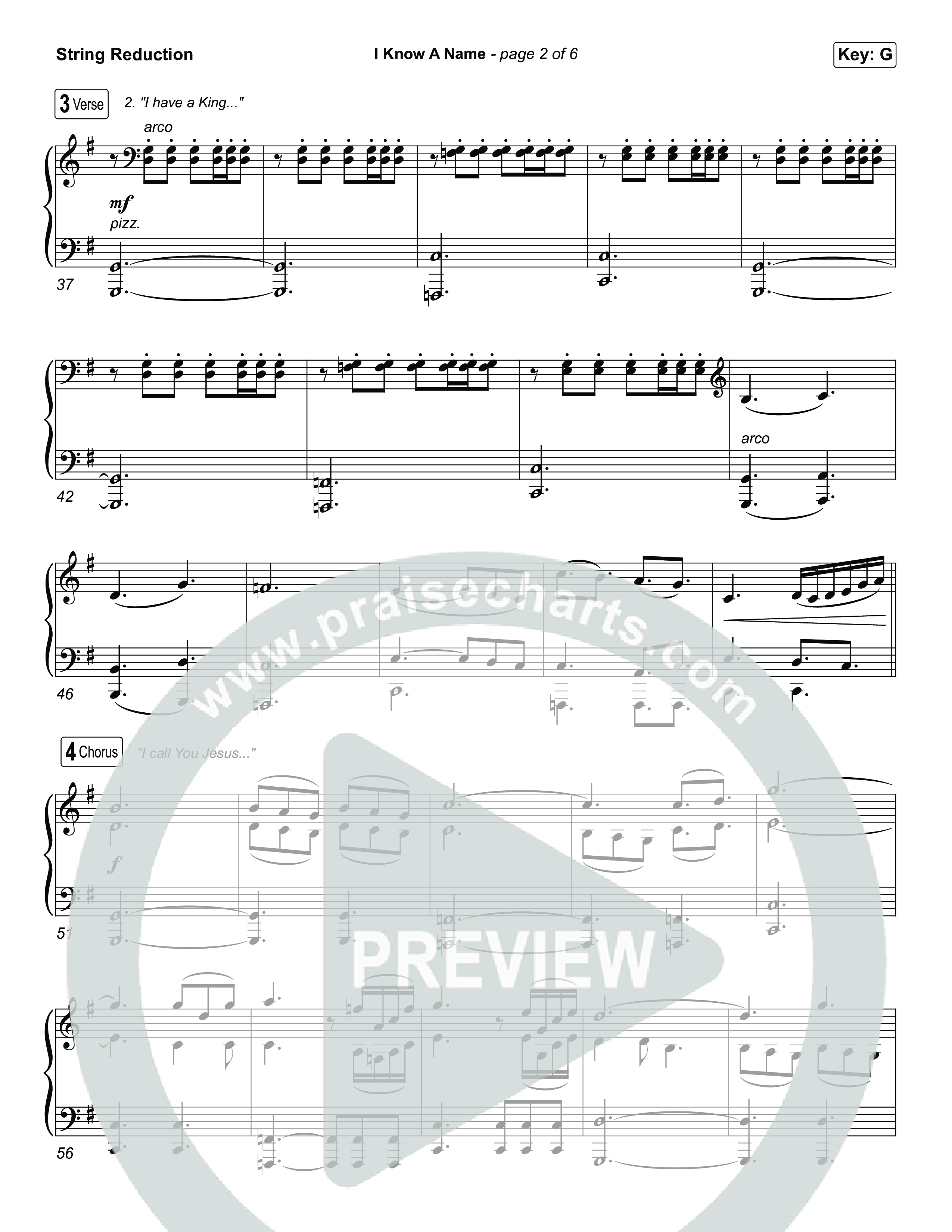 I Know A Name (Sing It Now) String Reduction (Brandon Lake / CeCe Winans)