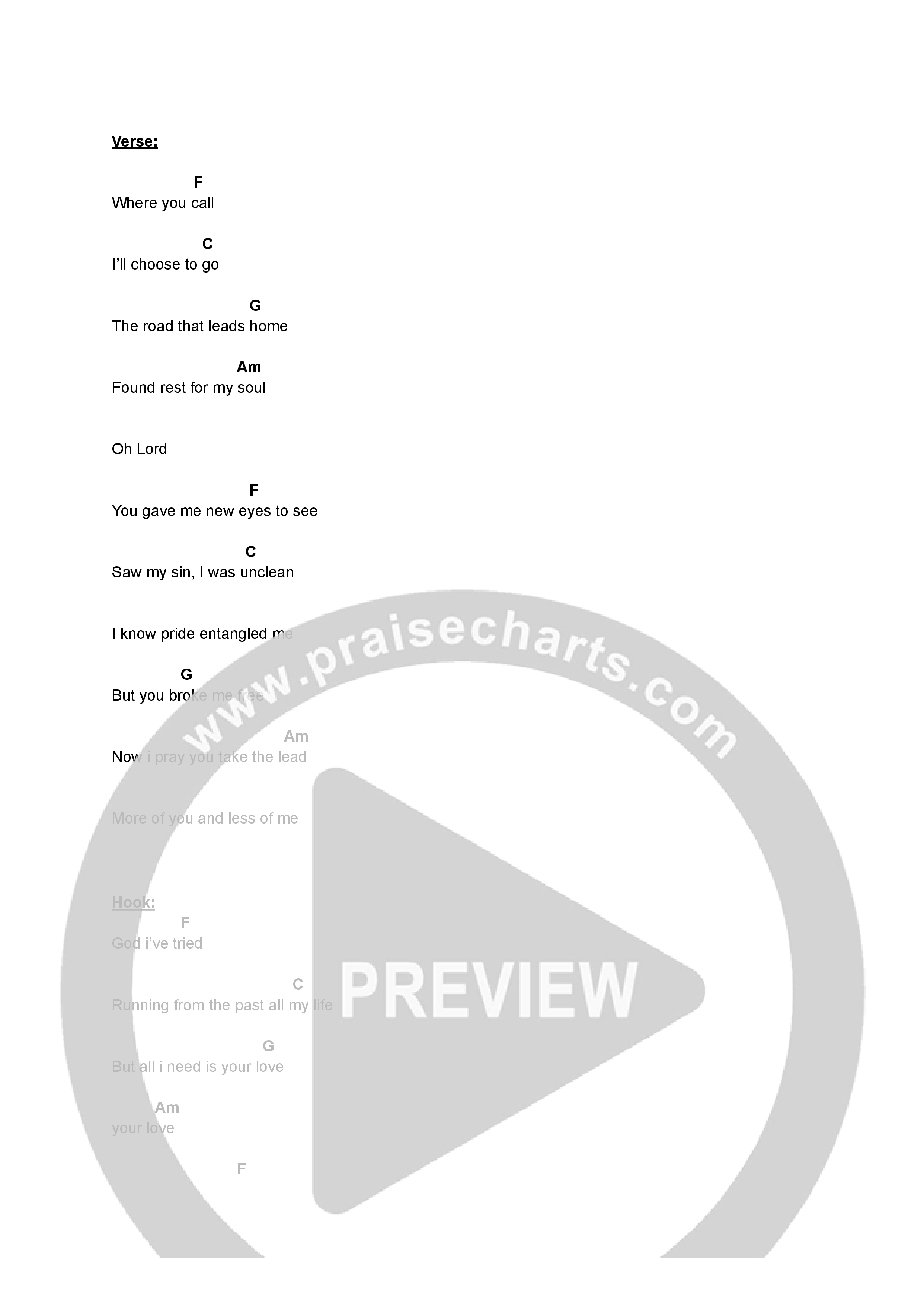 no other love Chord Chart (ninan)