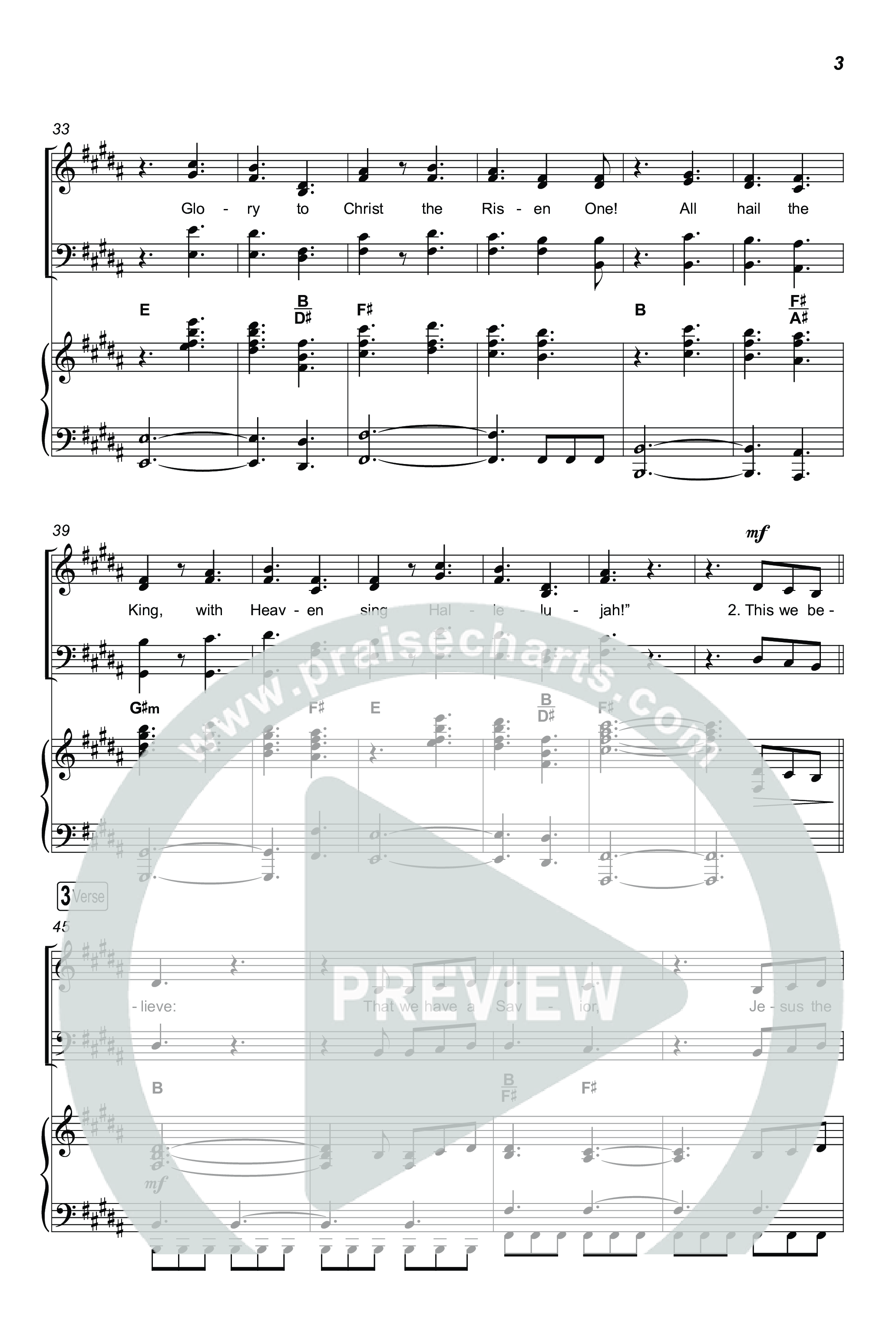 Song Of The Saints (Choral Anthem SATB) Octavo (SATB & Pno) (Phil Wickham / Arr. Luke Gambill)