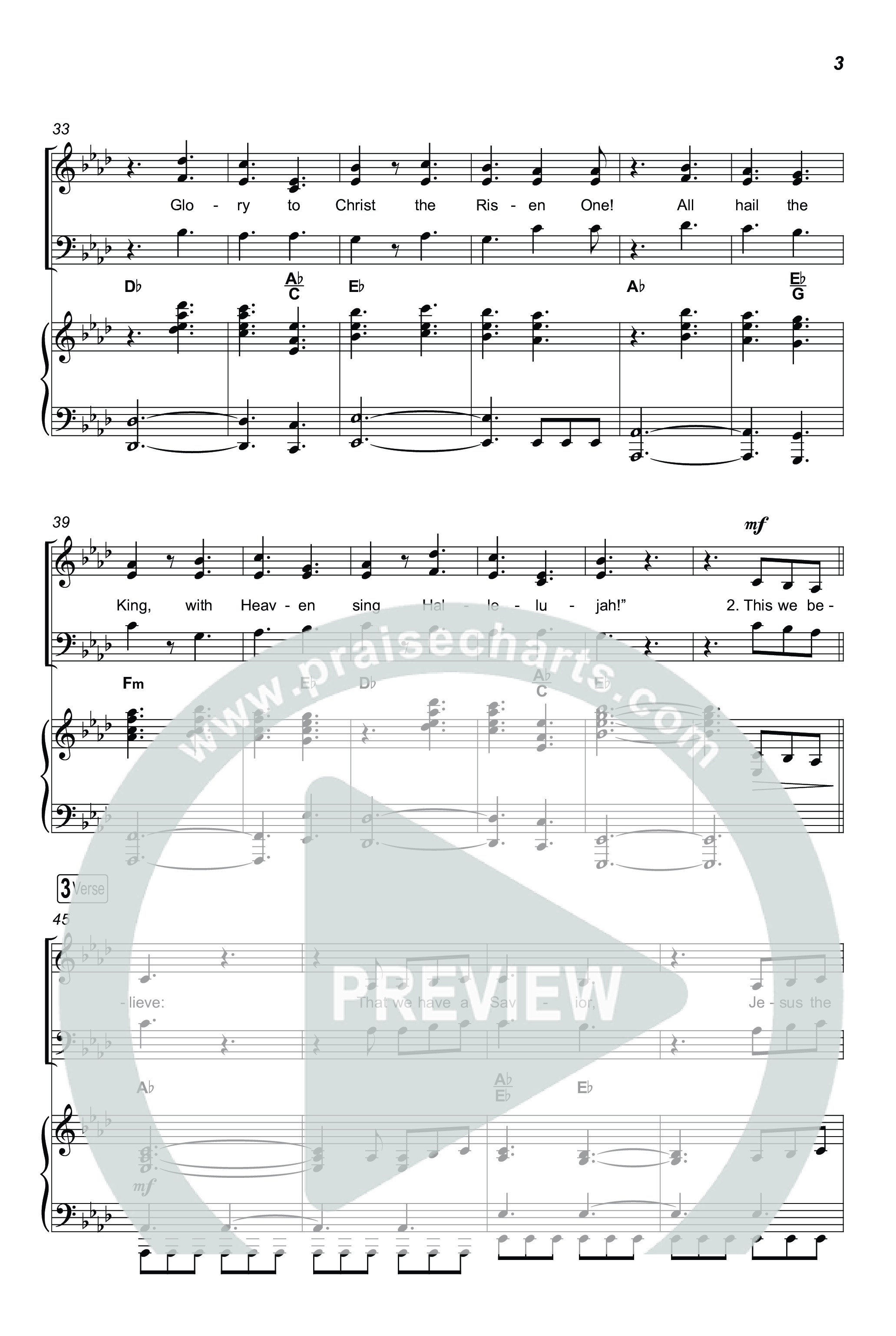 Song Of The Saints (Worship Choir/SAB) Octavo (SAB & Pno) (Phil Wickham / Arr. Luke Gambill)