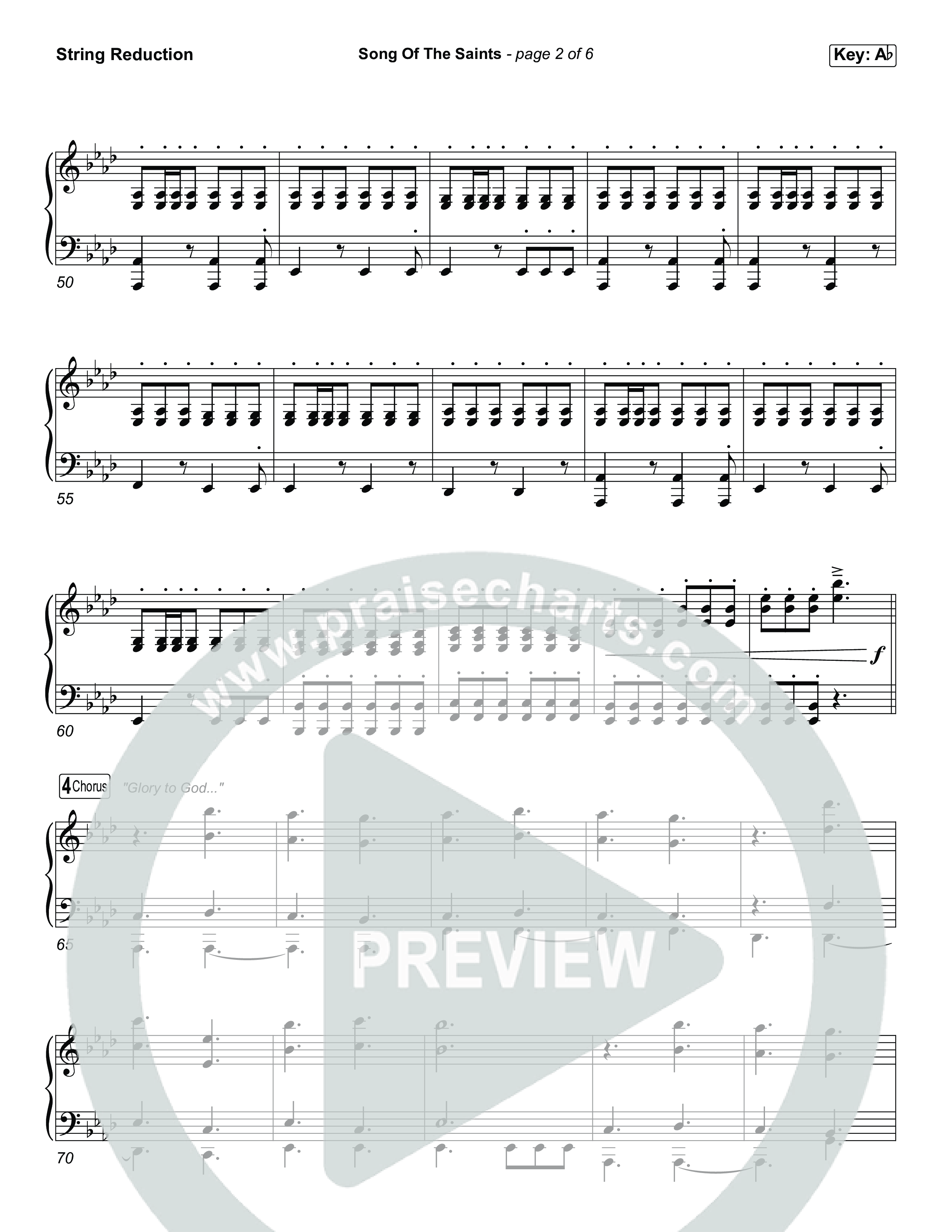 Song Of The Saints (Worship Choir/SAB) String Reduction (Phil Wickham / Arr. Luke Gambill)