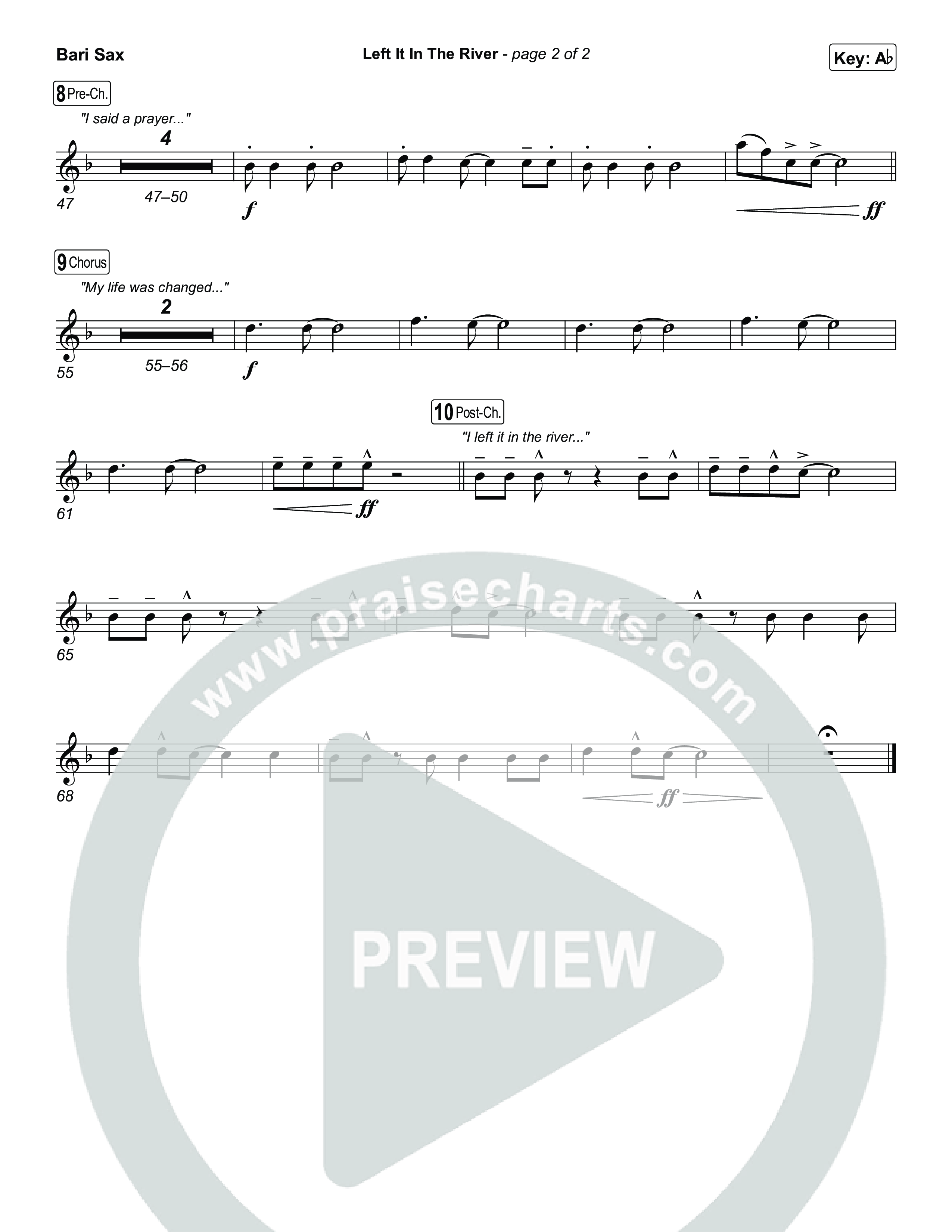 Left It In The River Bari Sax (Jamie MacDonald)