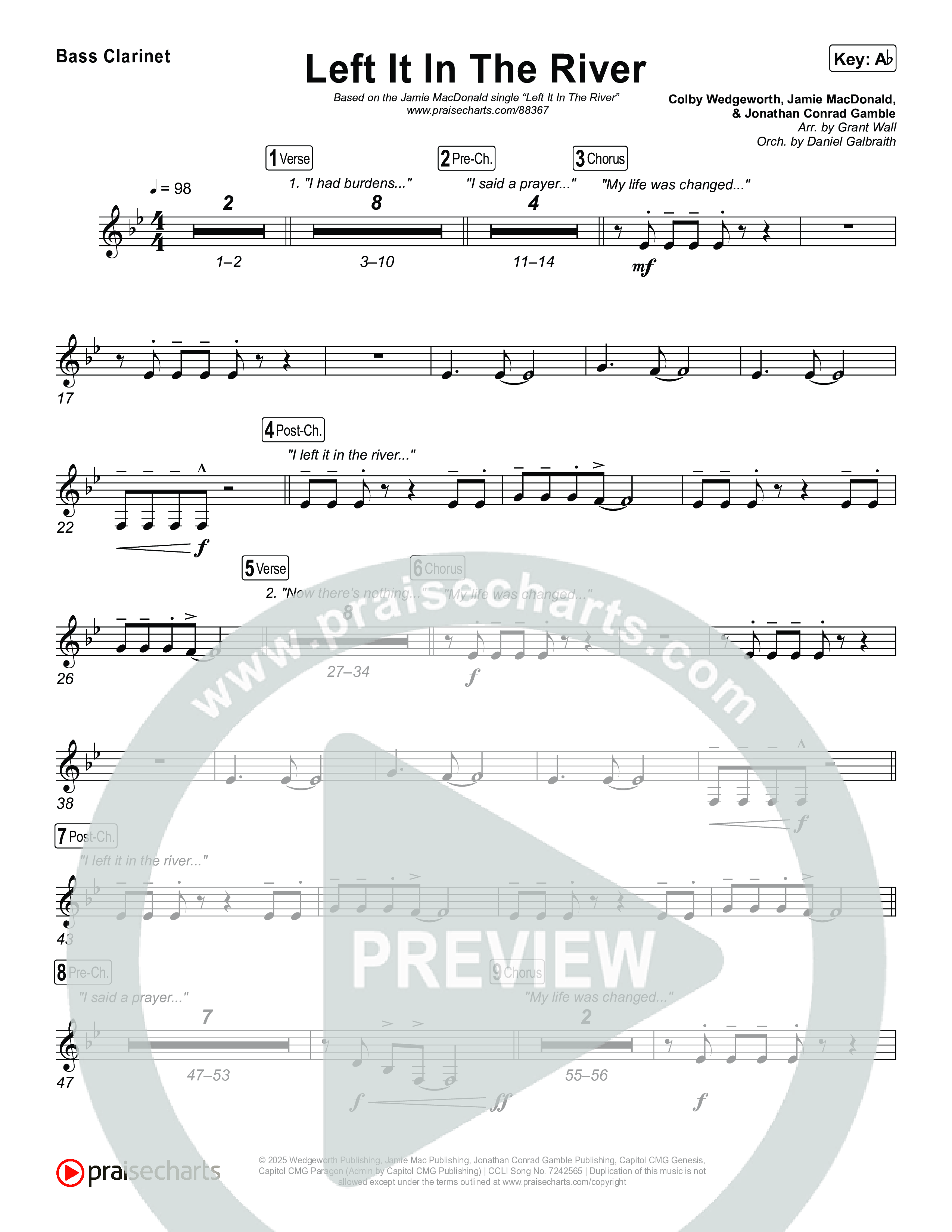 Left It In The River Bass Clarinet (Jamie MacDonald)