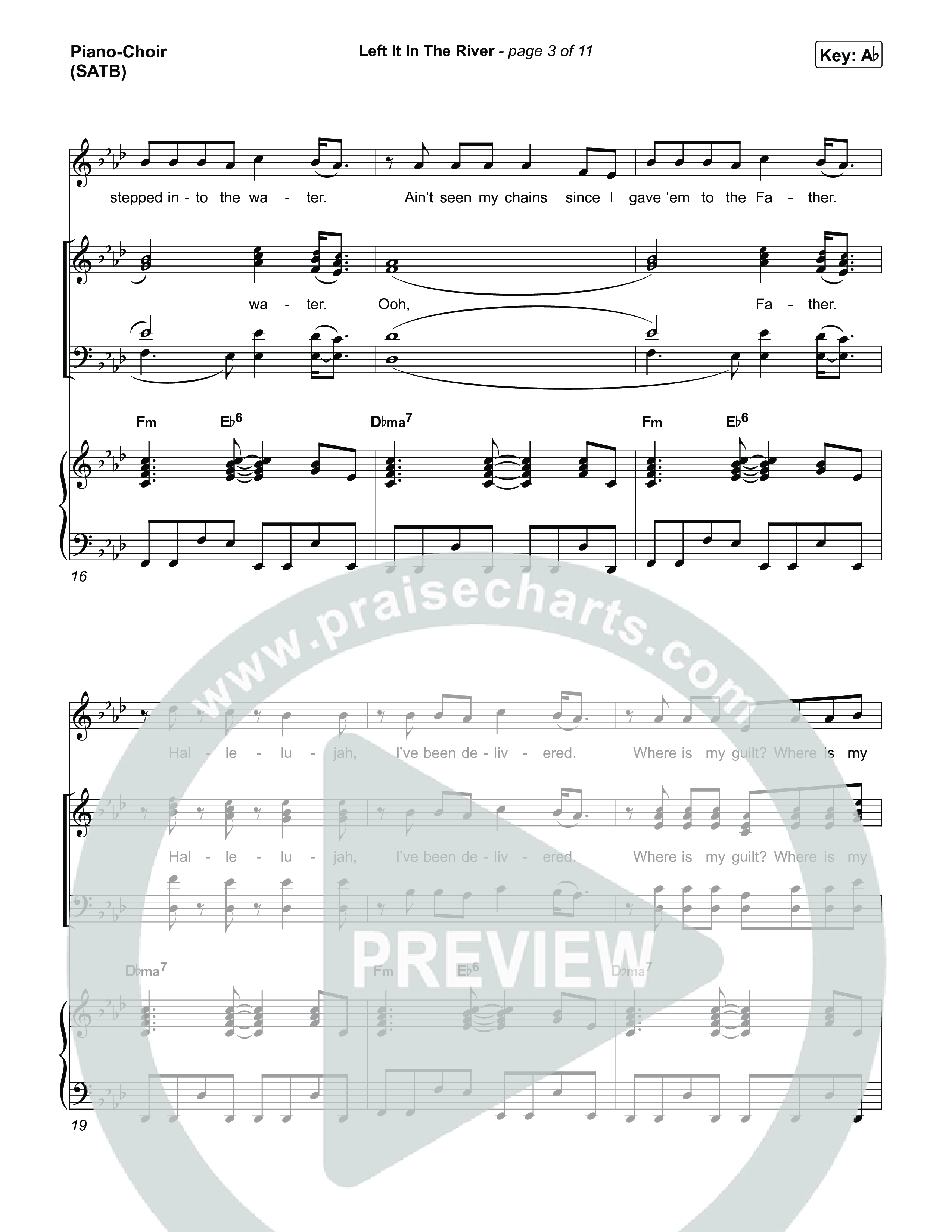 Left It In The River Piano/Vocal Pack (Jamie MacDonald)