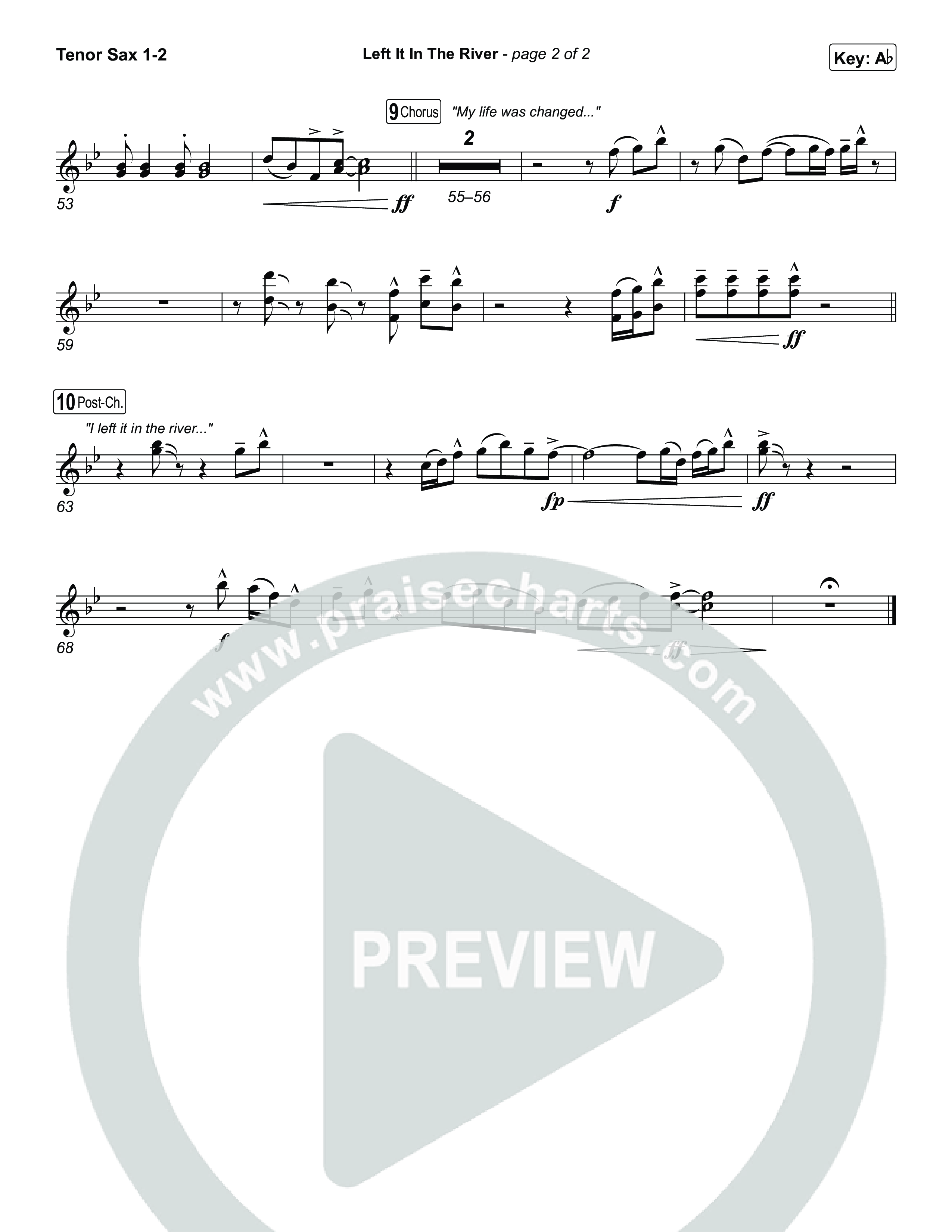 Left It In The River Tenor Sax 1,2 (Jamie MacDonald)