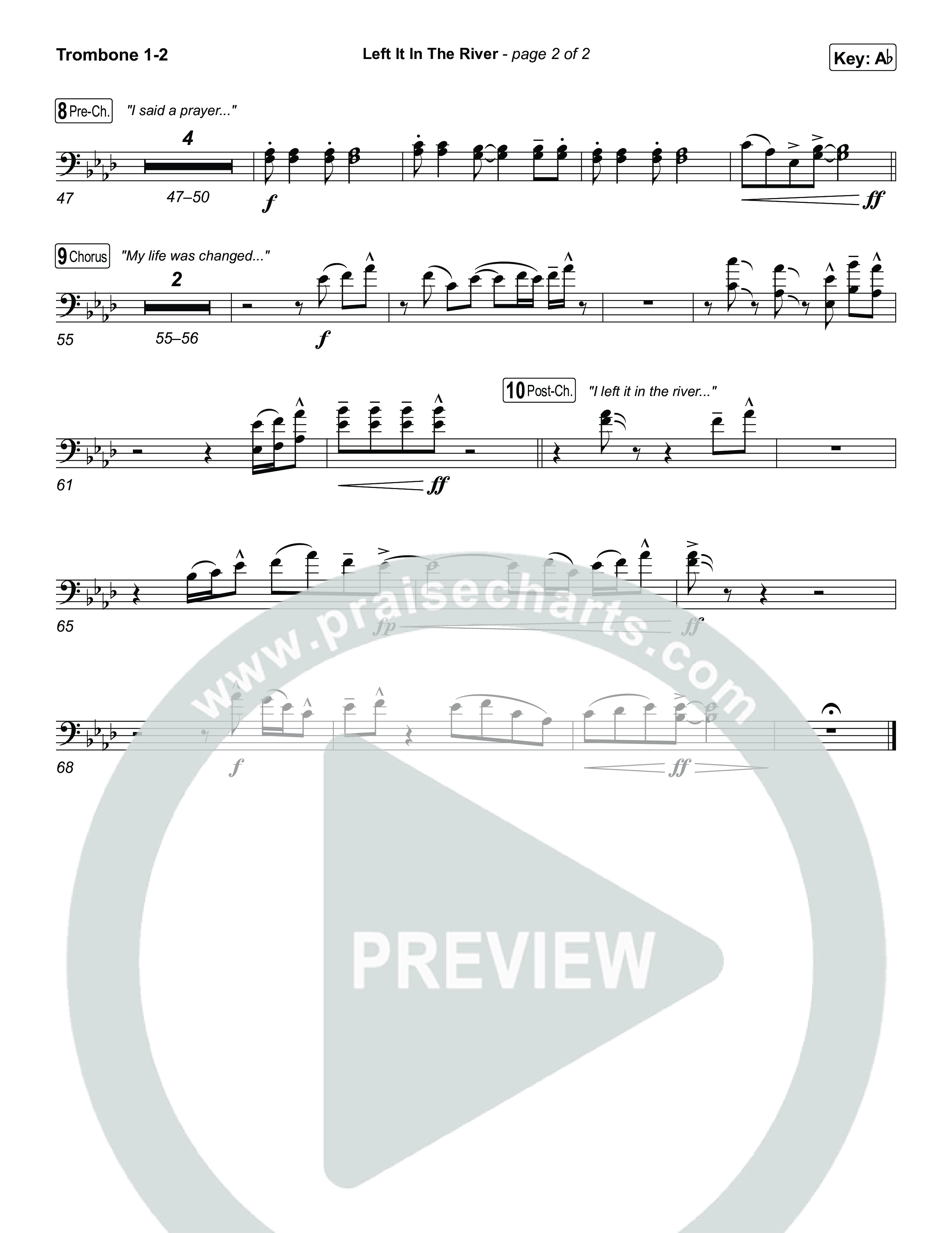 Left It In The River Trombone 1,2 (Jamie MacDonald)