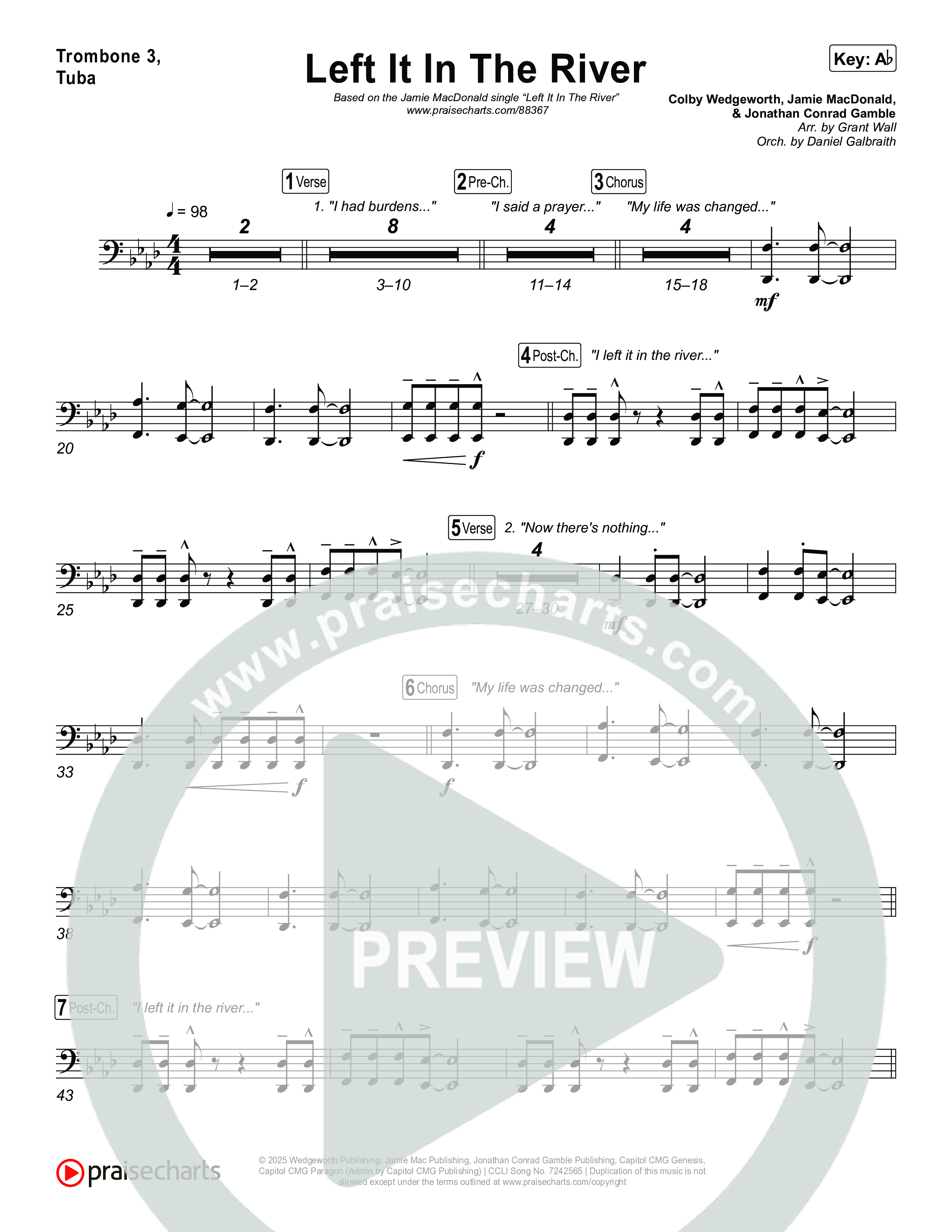 Left It In The River Trombone 3/Tuba (Jamie MacDonald)