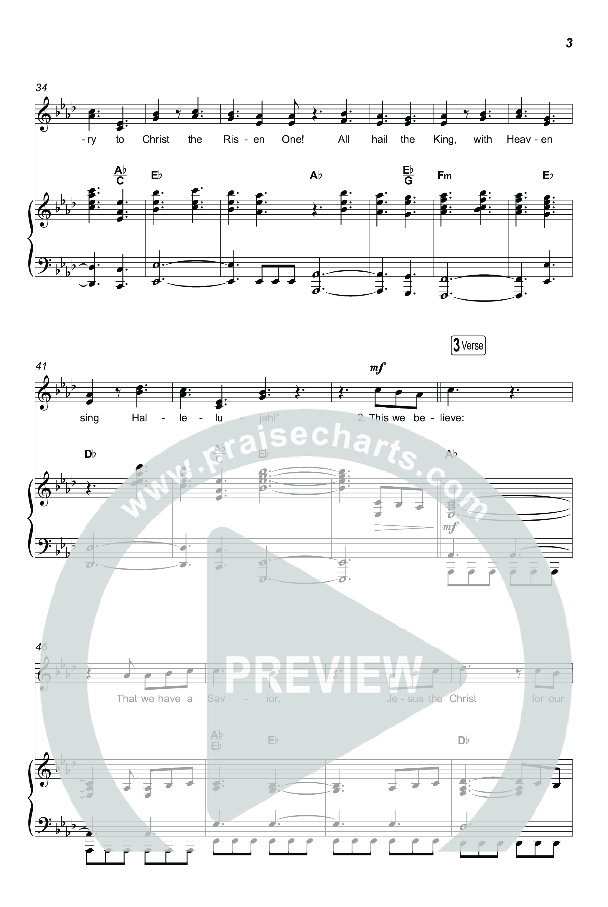 Song Of The Saints (Unison/2-Part) Octavo (Uni/2-Part & Pno) (Phil Wickham / Arr. Luke Gambill)