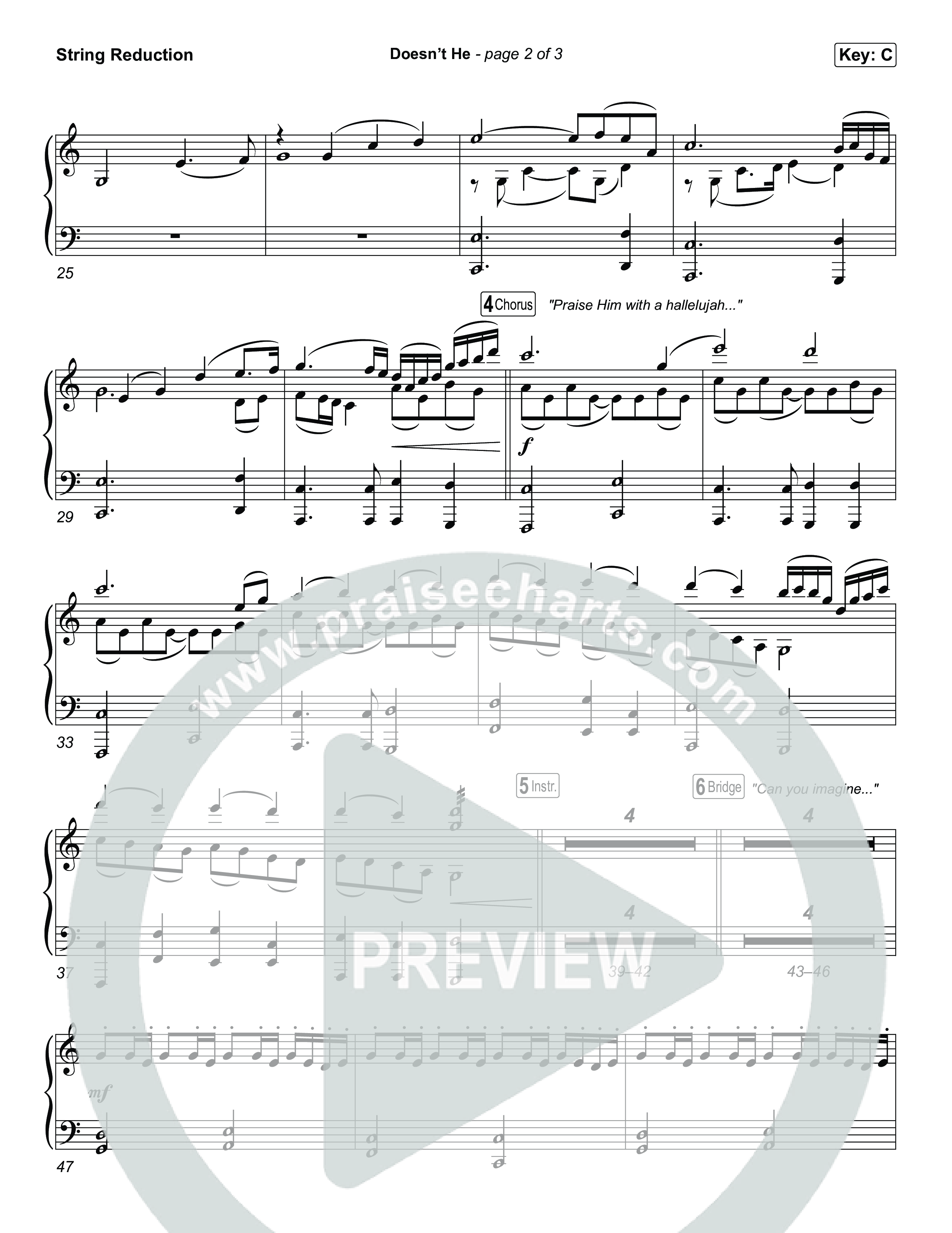 Doesn't He String Reduction (Chris Tomlin)