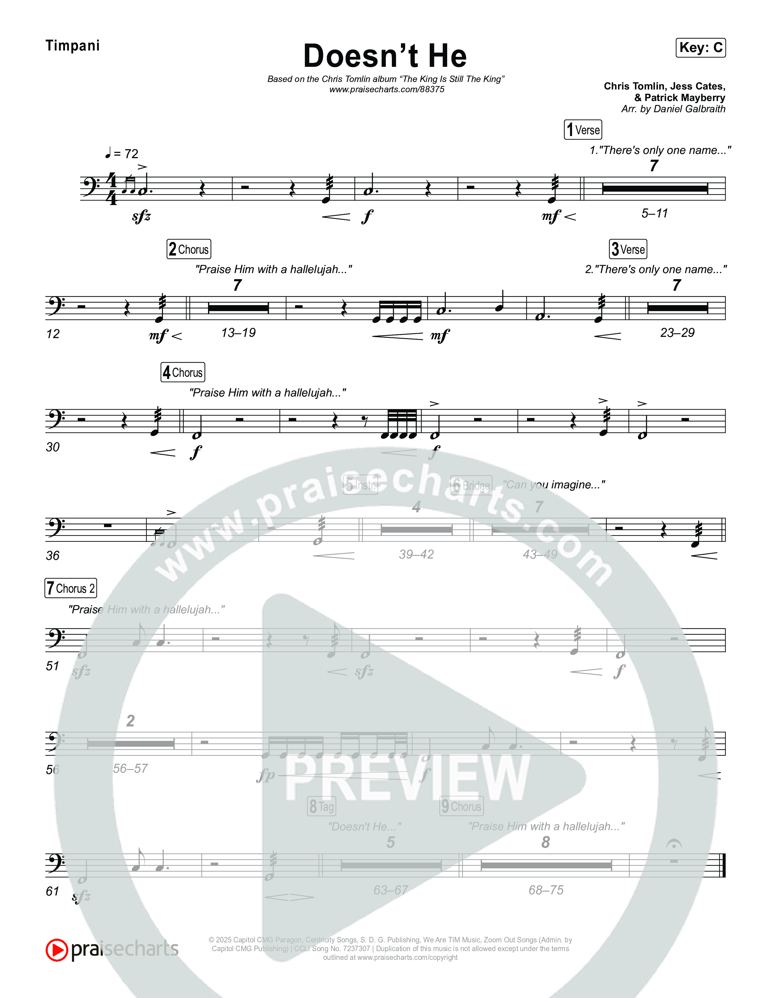 Doesn't He Timpani (Chris Tomlin)