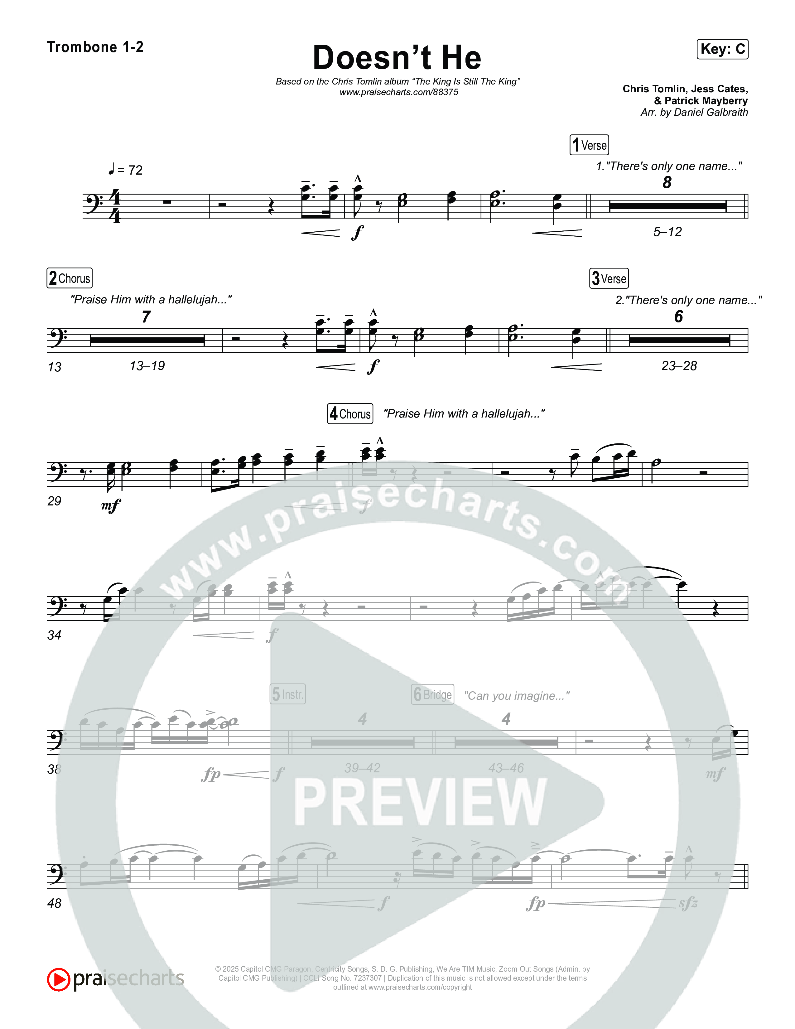 Doesn't He Trombone 1,2 (Chris Tomlin)