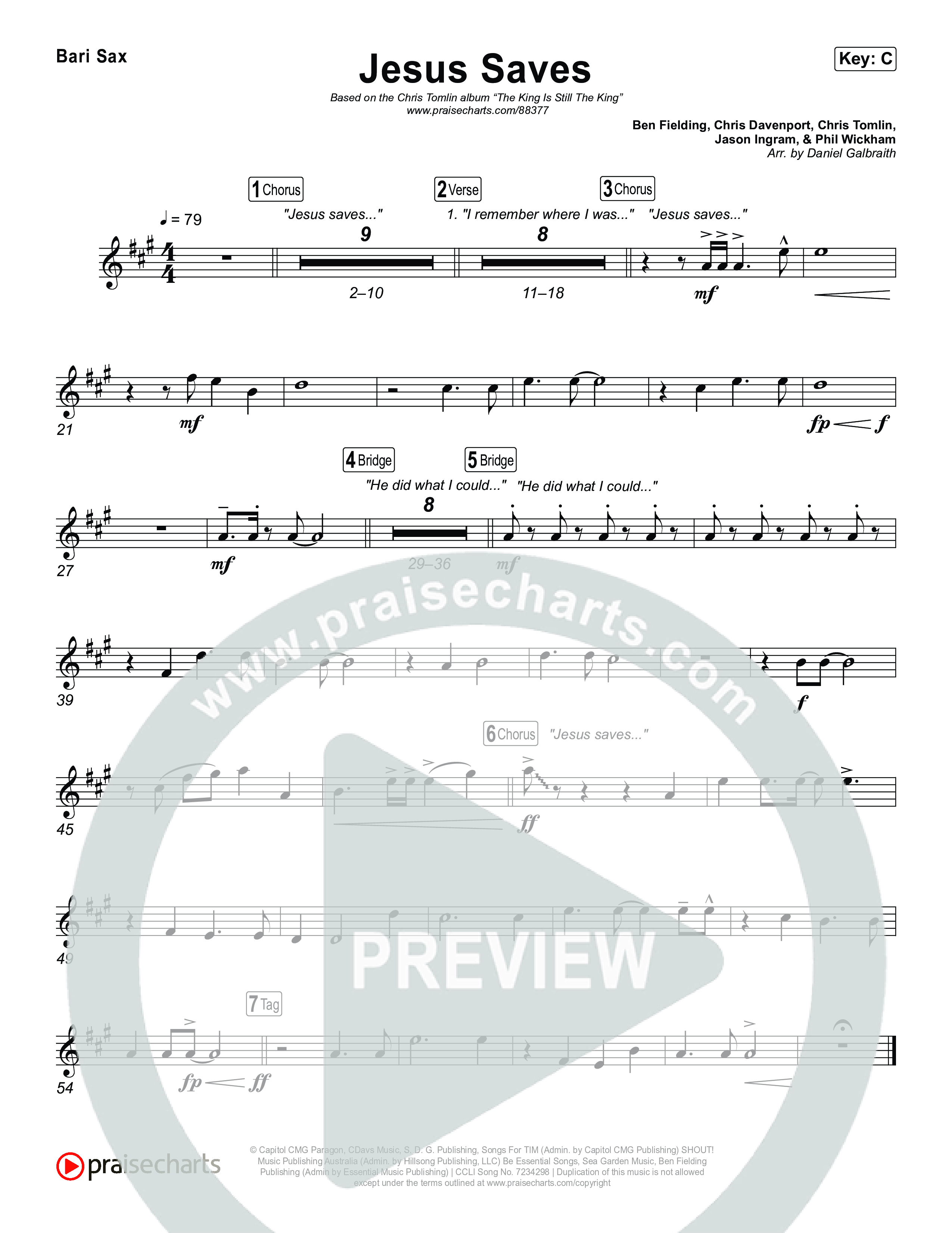 Jesus Saves Bari Sax (Chris Tomlin)