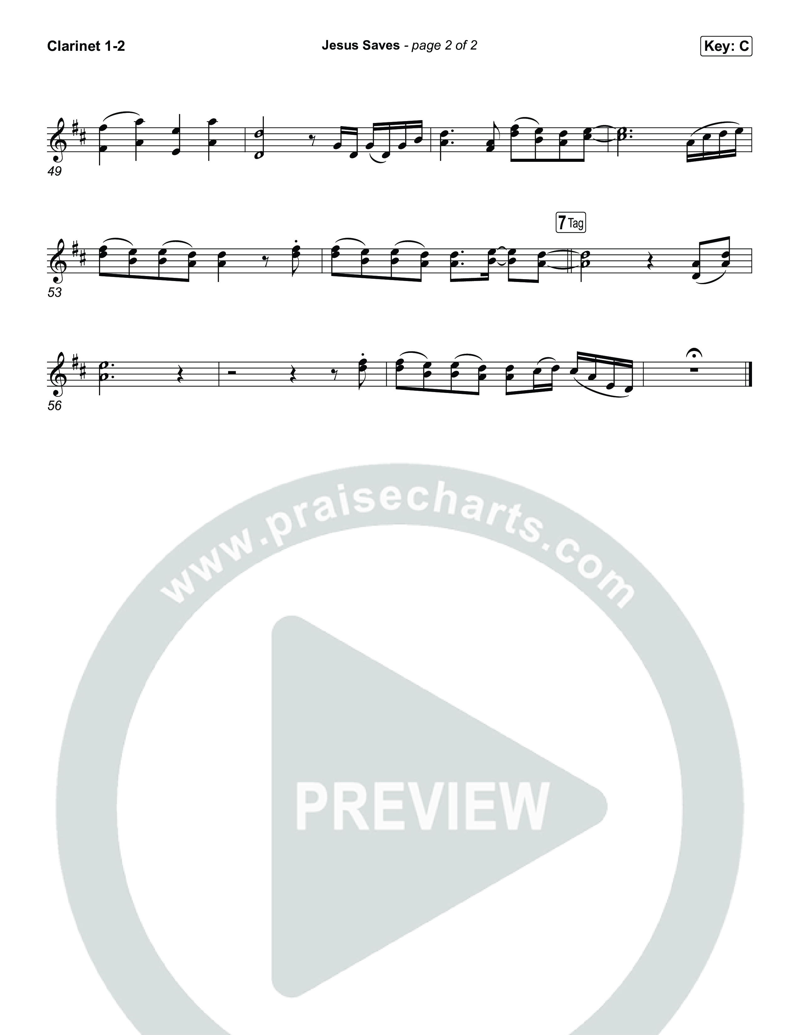 Jesus Saves Clarinet 1,2 (Chris Tomlin)
