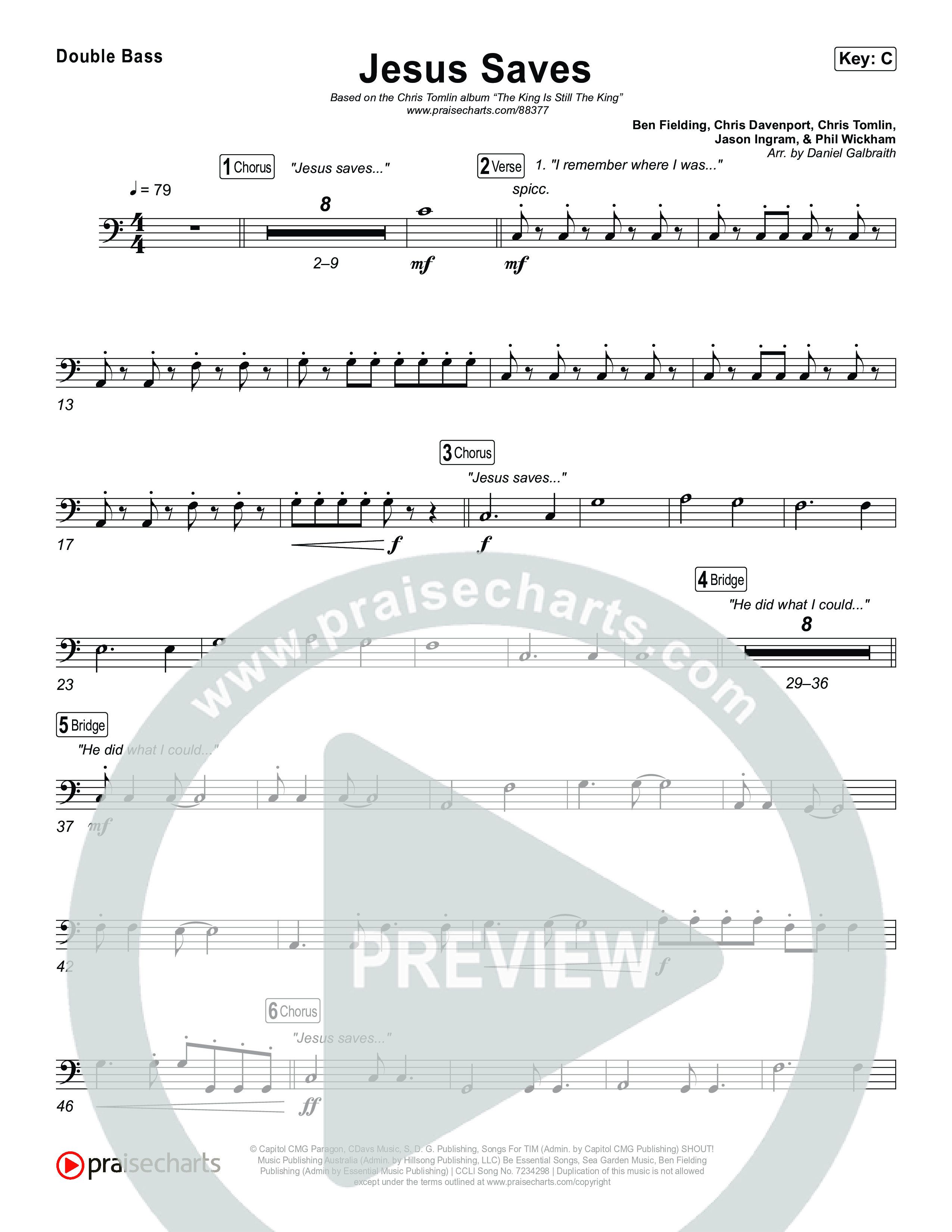 Jesus Saves String Bass (Chris Tomlin)