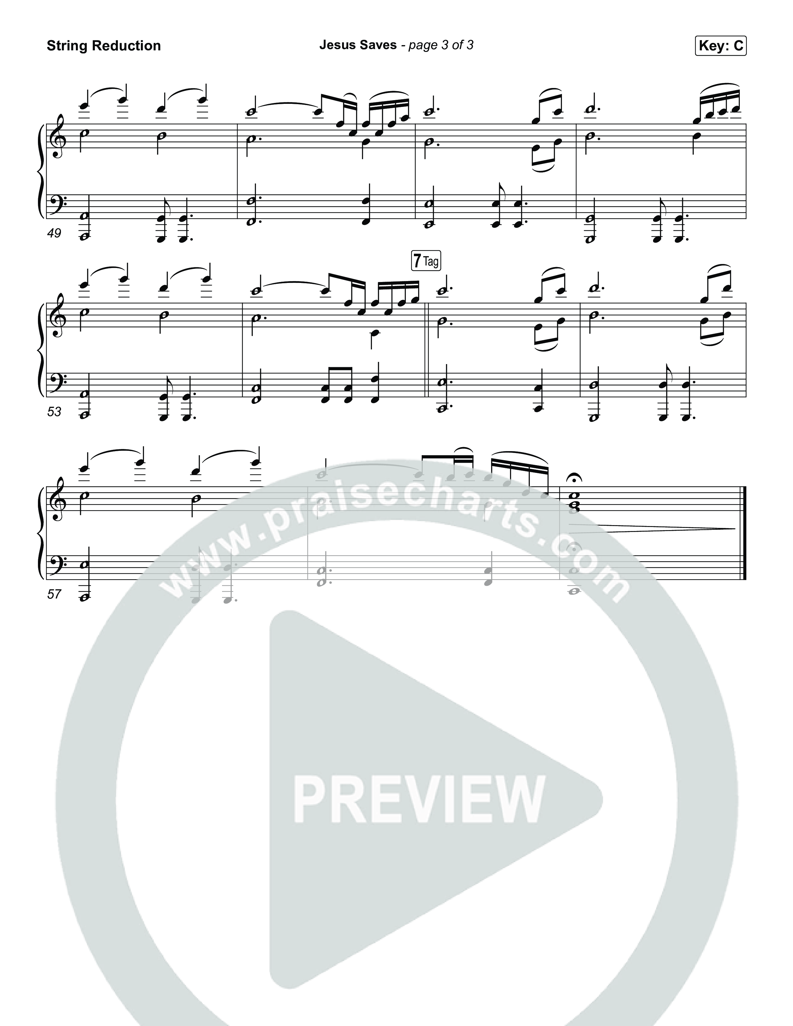 Jesus Saves String Reduction (Chris Tomlin)