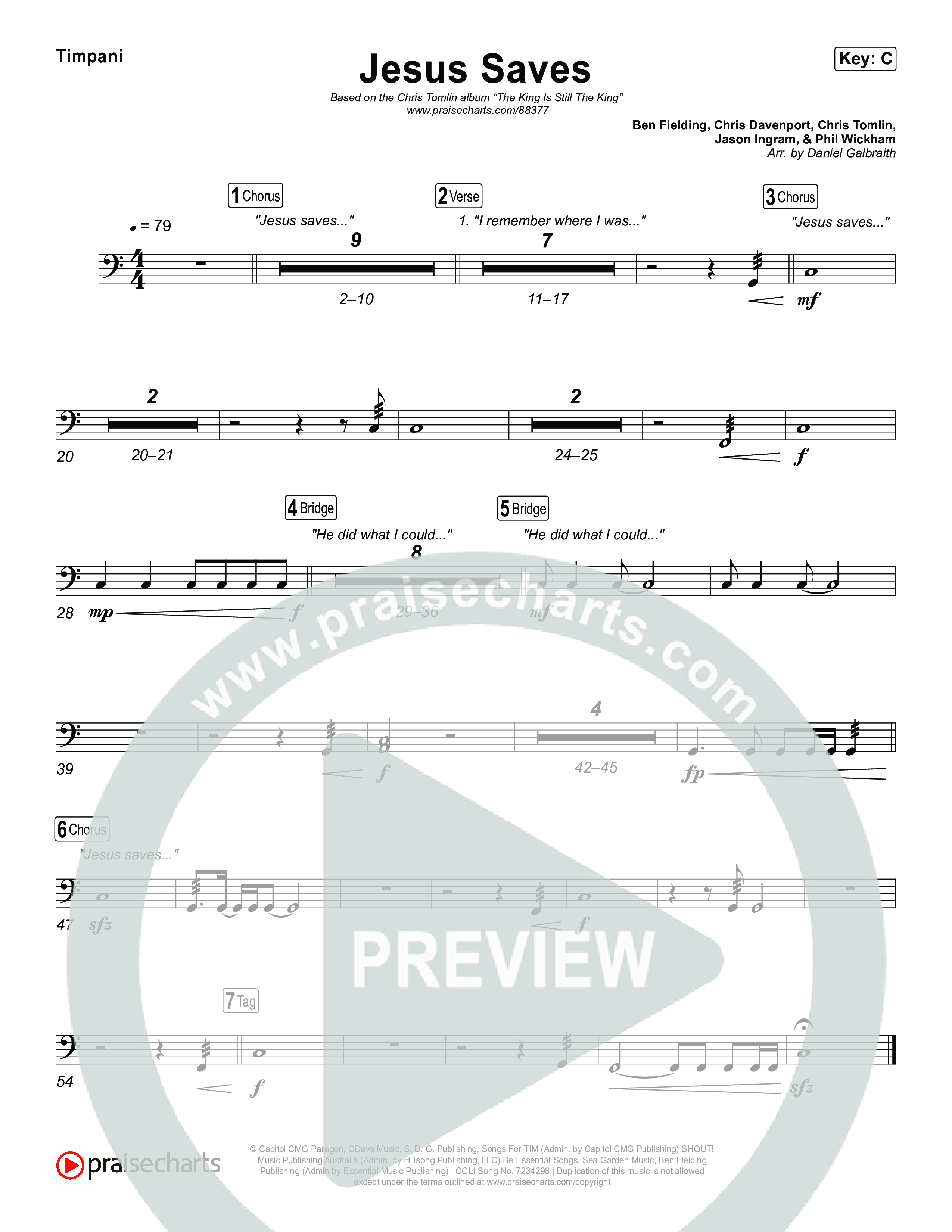 Jesus Saves Timpani (Chris Tomlin)