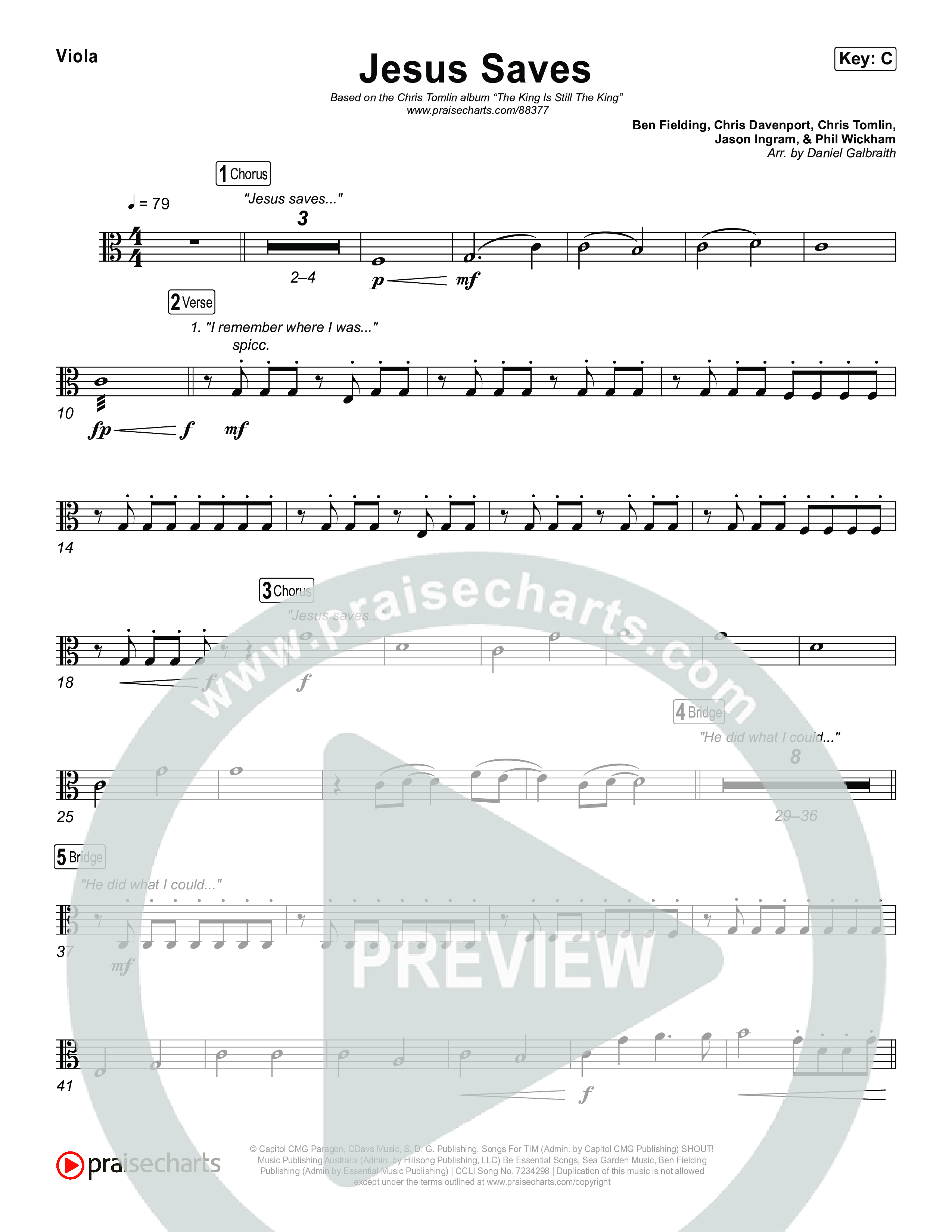 Jesus Saves Viola (Chris Tomlin)