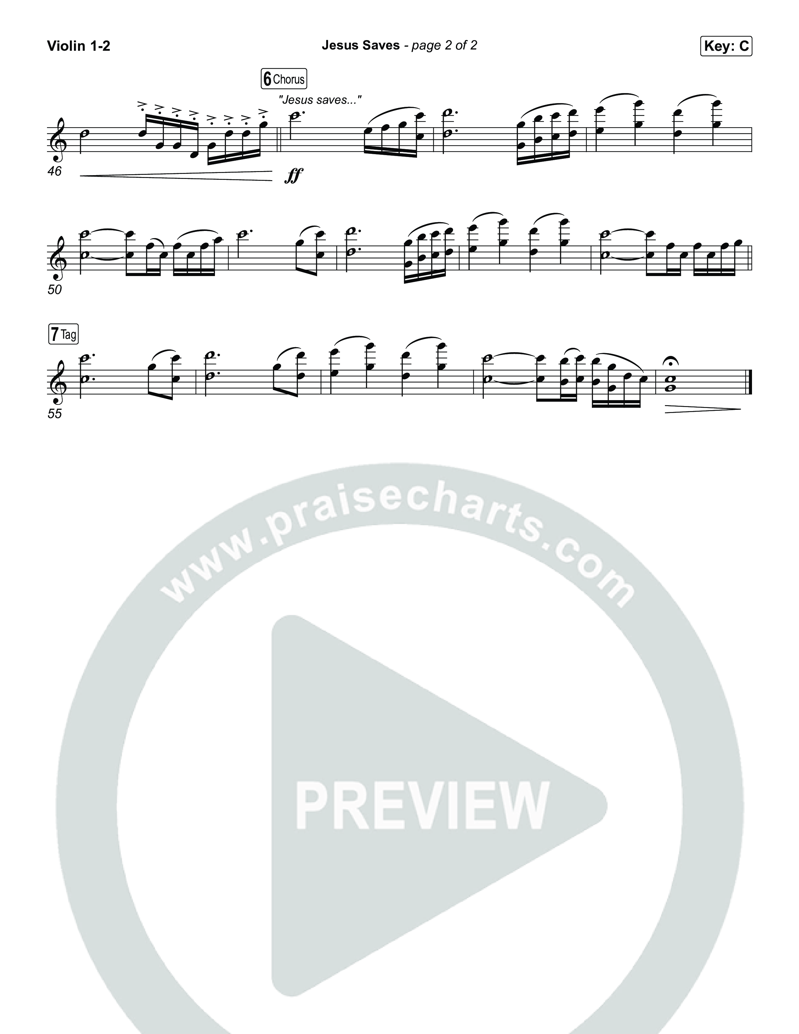 Jesus Saves Violin 1,2 (Chris Tomlin)