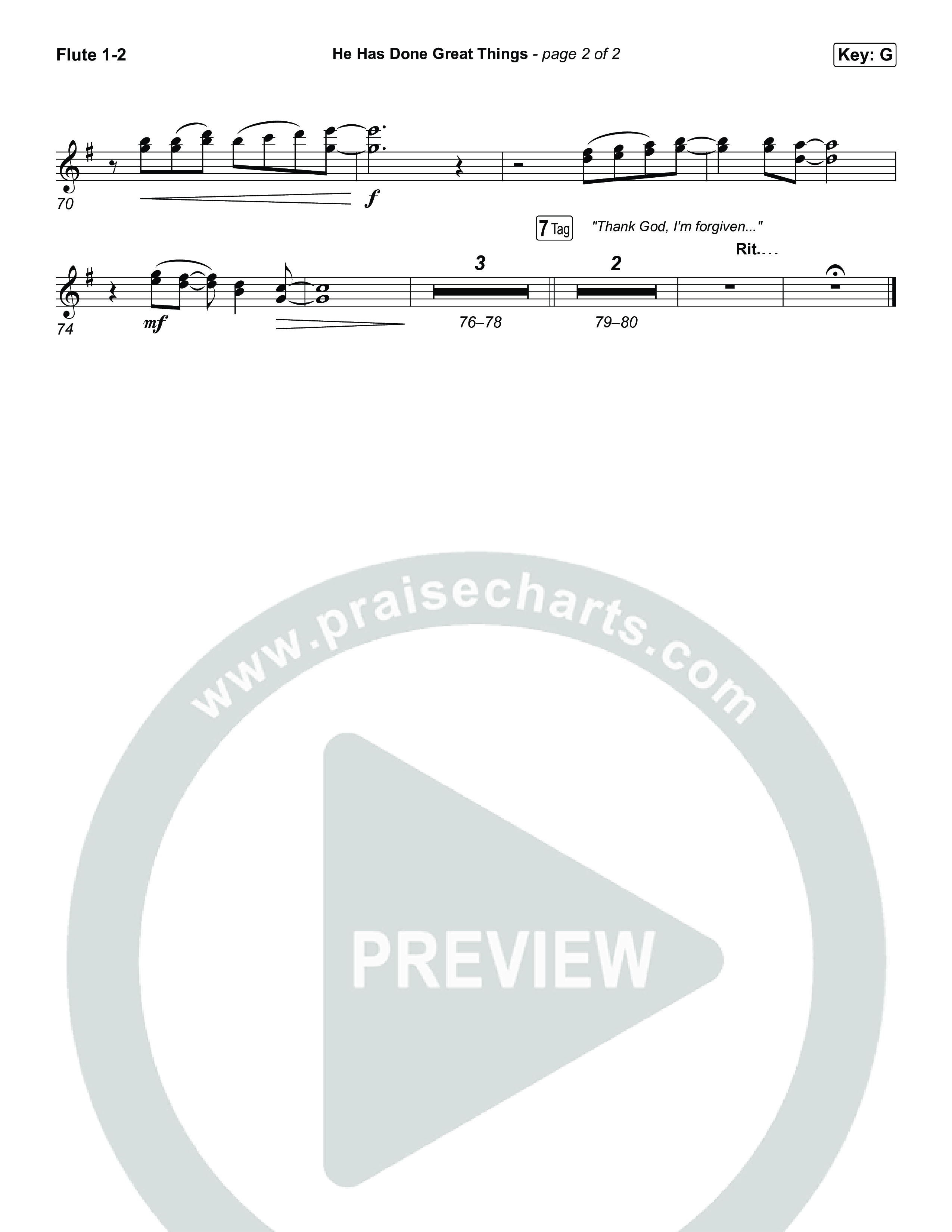 He Has Done Great Things Wind Pack (Chris Tomlin / Phil Wickham)