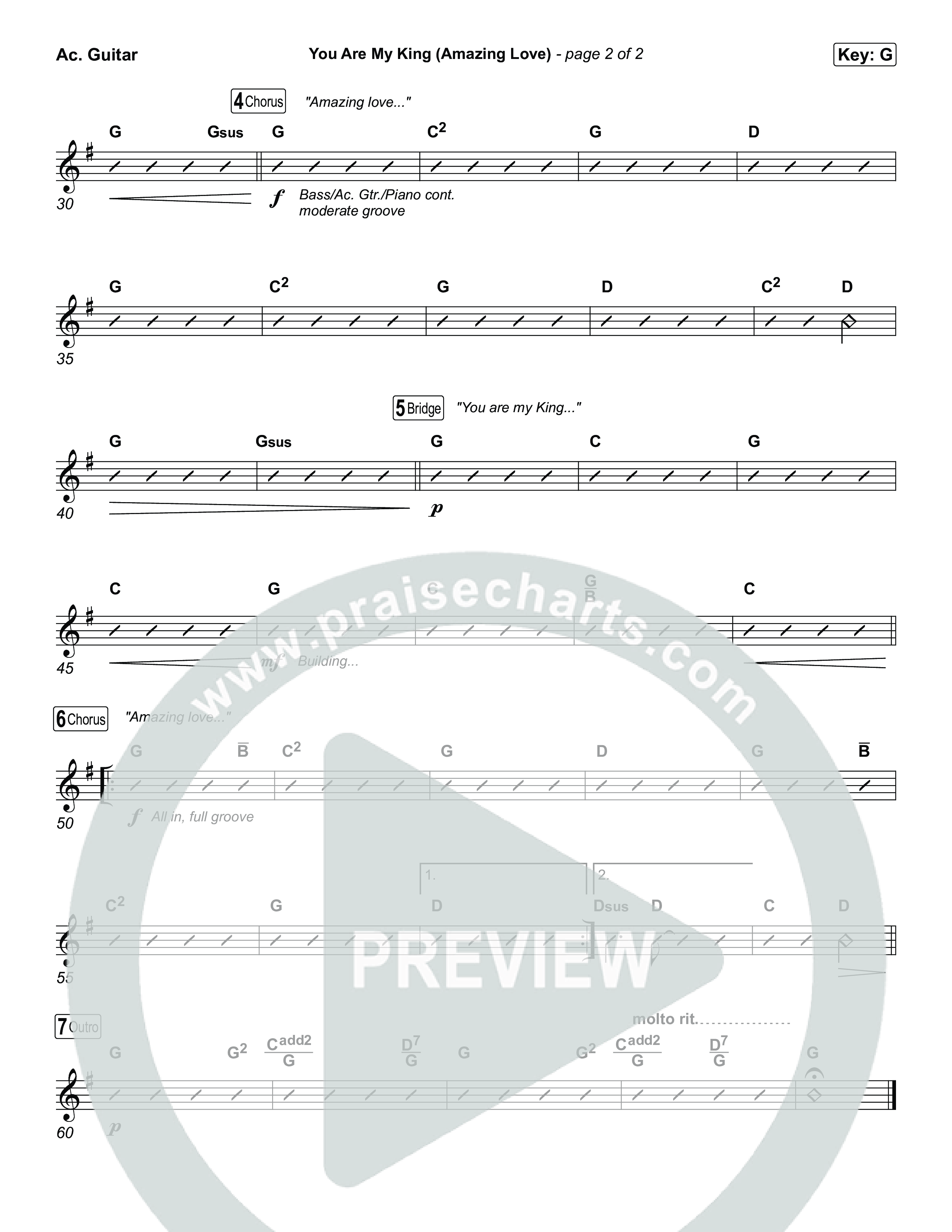 You Are My King (Amazing Love) Acoustic Guitar (Chris Tomlin)